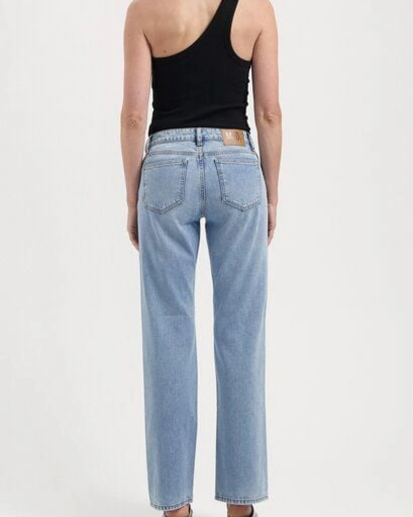 MUD Jeans Damen Jeans "Carry Mid Straight - Light Stone Vintage" – Ansicht 3