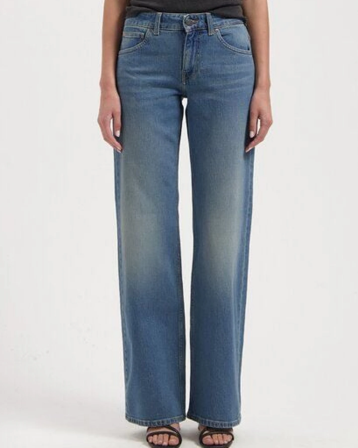 MUD Jeans Damen Jeans "Cleo Mid Loose - Earth Stone" – Ansicht 4