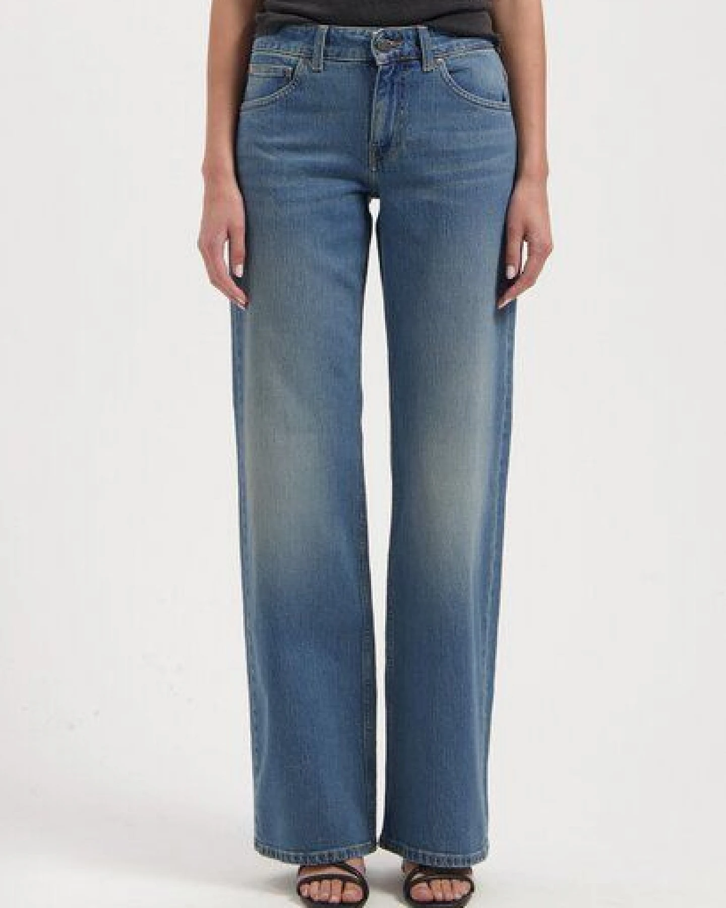 MUD Jeans Damen Jeans "Cleo Mid Loose - Earth Stone" – Ansicht 4