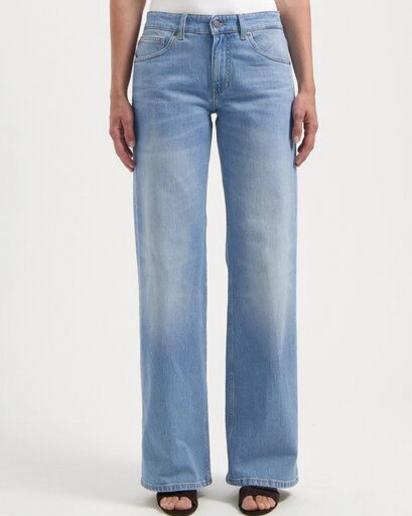 MUD Jeans Damen Jeans "Cleo Mid Loose - Light Stone Vintage" – Ansicht 4