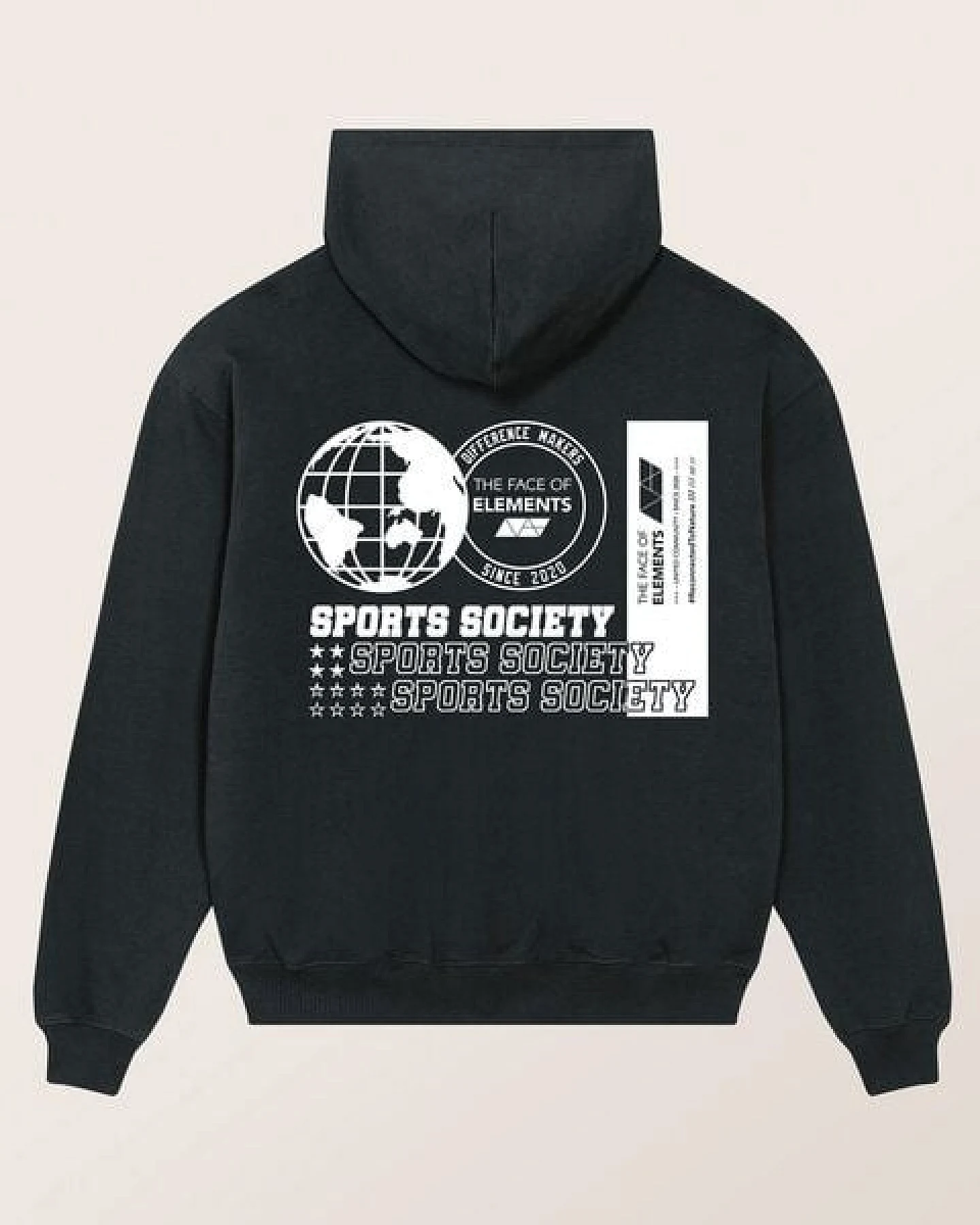 THE FACE OF ELEMENTS STATEMENT - OVERSIZED FIT HOODIE AUS 100% BIO-BAUMWOLLE – Ansicht 3