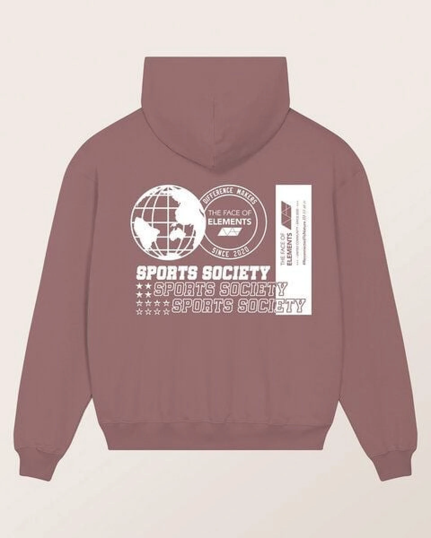 THE FACE OF ELEMENTS STATEMENT - OVERSIZED FIT HOODIE AUS 100% BIO-BAUMWOLLE – Ansicht 3