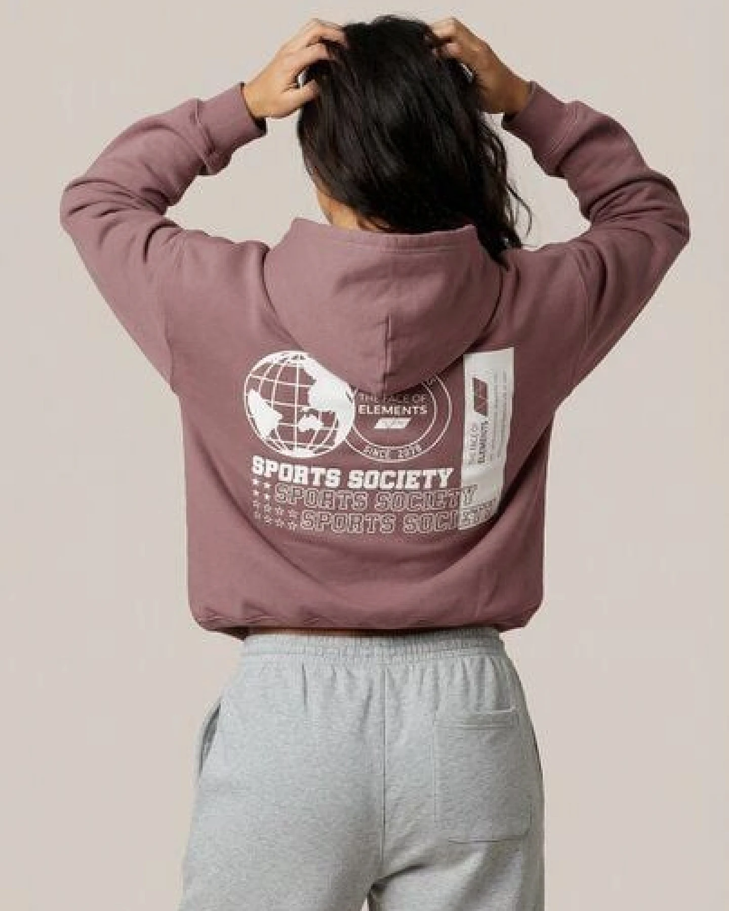 THE FACE OF ELEMENTS STATEMENT - OVERSIZED FIT HOODIE AUS 100% BIO-BAUMWOLLE – Ansicht 3
