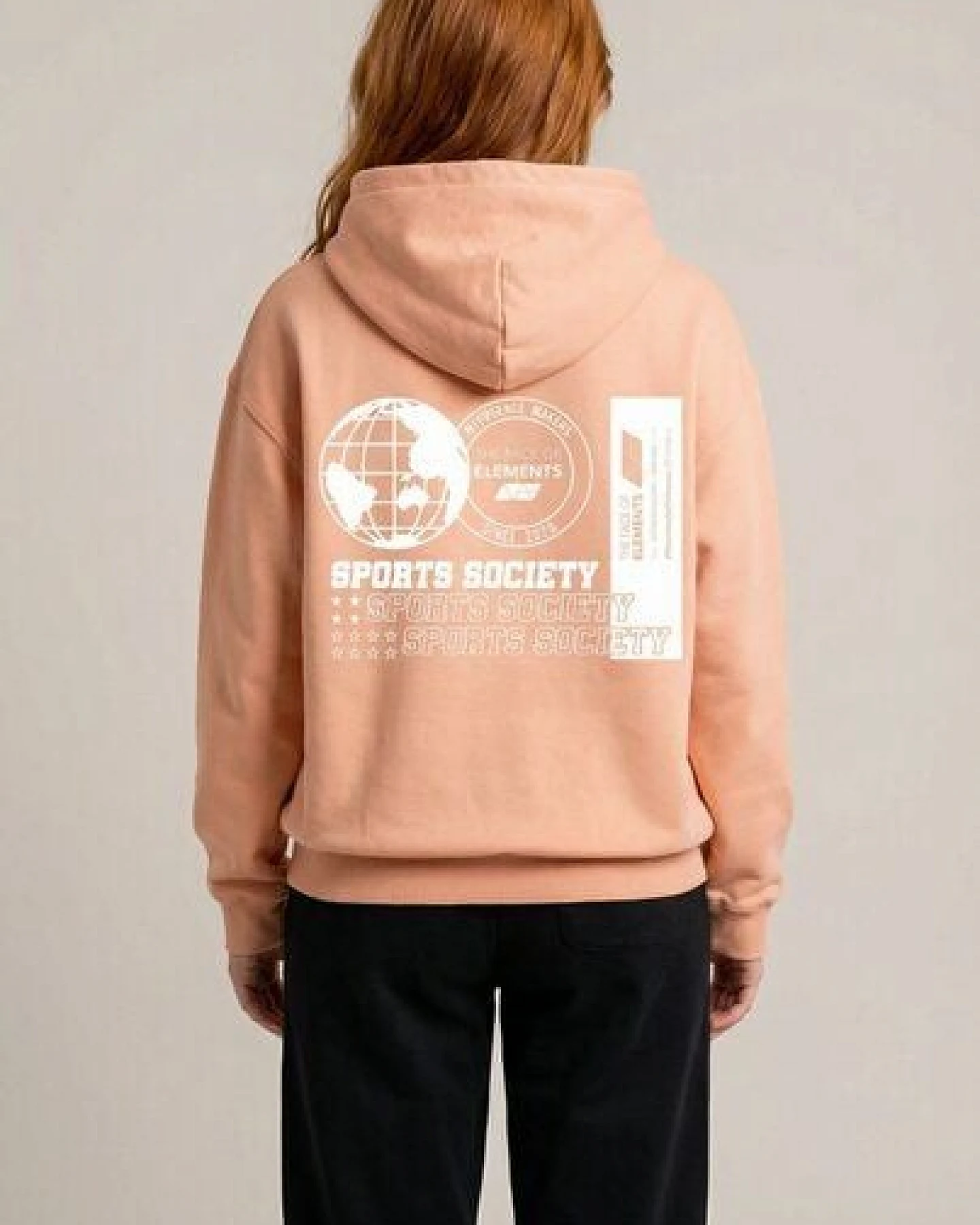 THE FACE OF ELEMENTS STATEMENT - OVERSIZED FIT HOODIE AUS 100% BIO-BAUMWOLLE – Ansicht 4