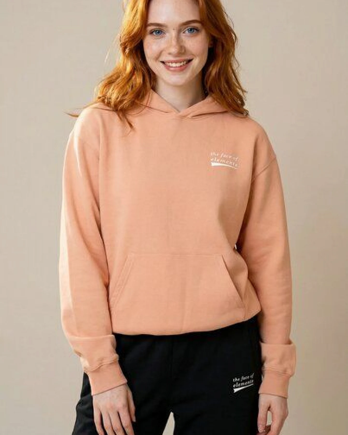 THE FACE OF ELEMENTS STATEMENT - OVERSIZED FIT HOODIE AUS 100% BIO-BAUMWOLLE – Ansicht 4
