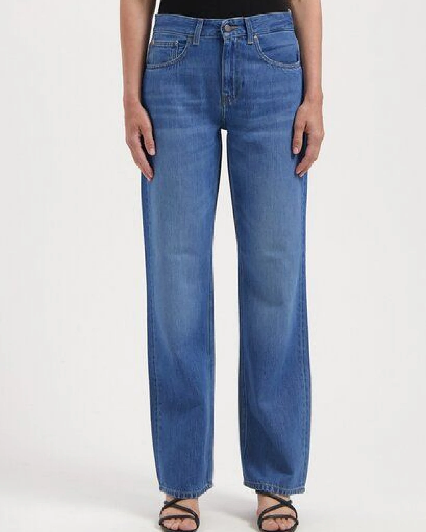 MUD Jeans Damen Jeans "Jamie Mid Loose Flow - Medium Vintage Stone" – Ansicht 4