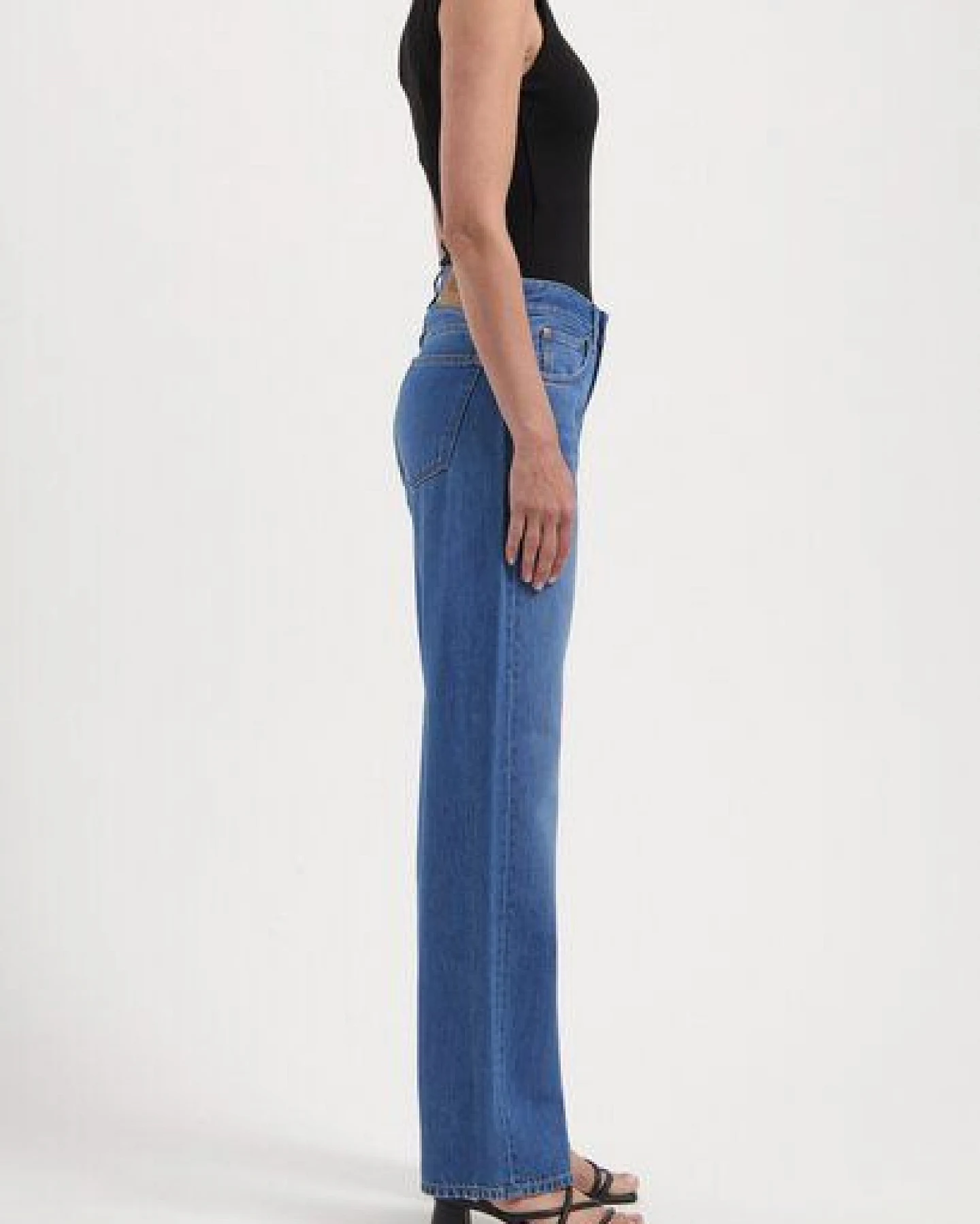 MUD Jeans Damen Jeans "Jamie Mid Loose Flow - Medium Vintage Stone" – Ansicht 2