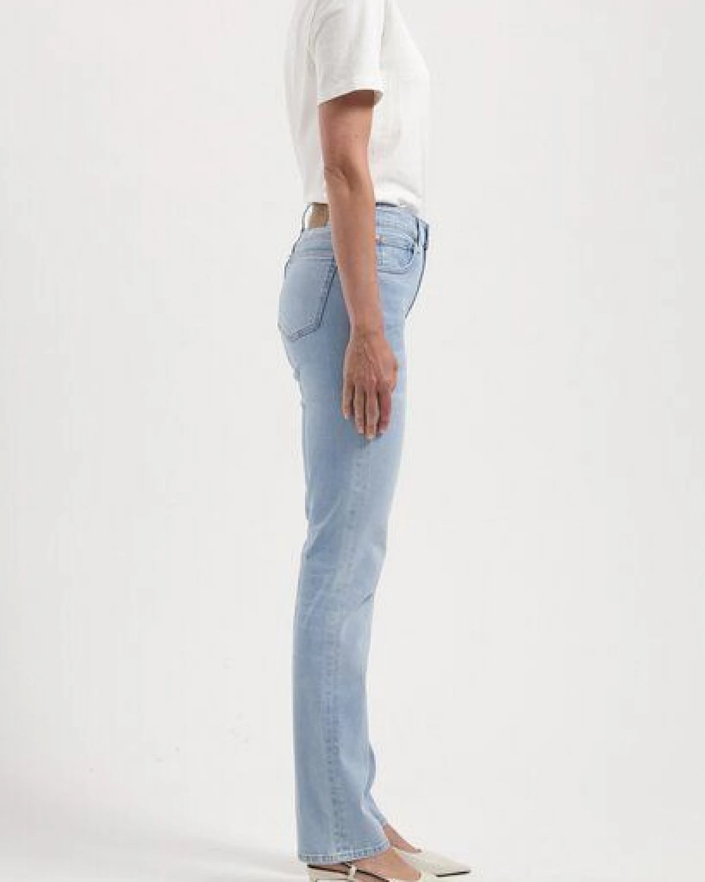 MUD Jeans Damen Jeans "Logan High Slim - Light Aged" – Ansicht 2