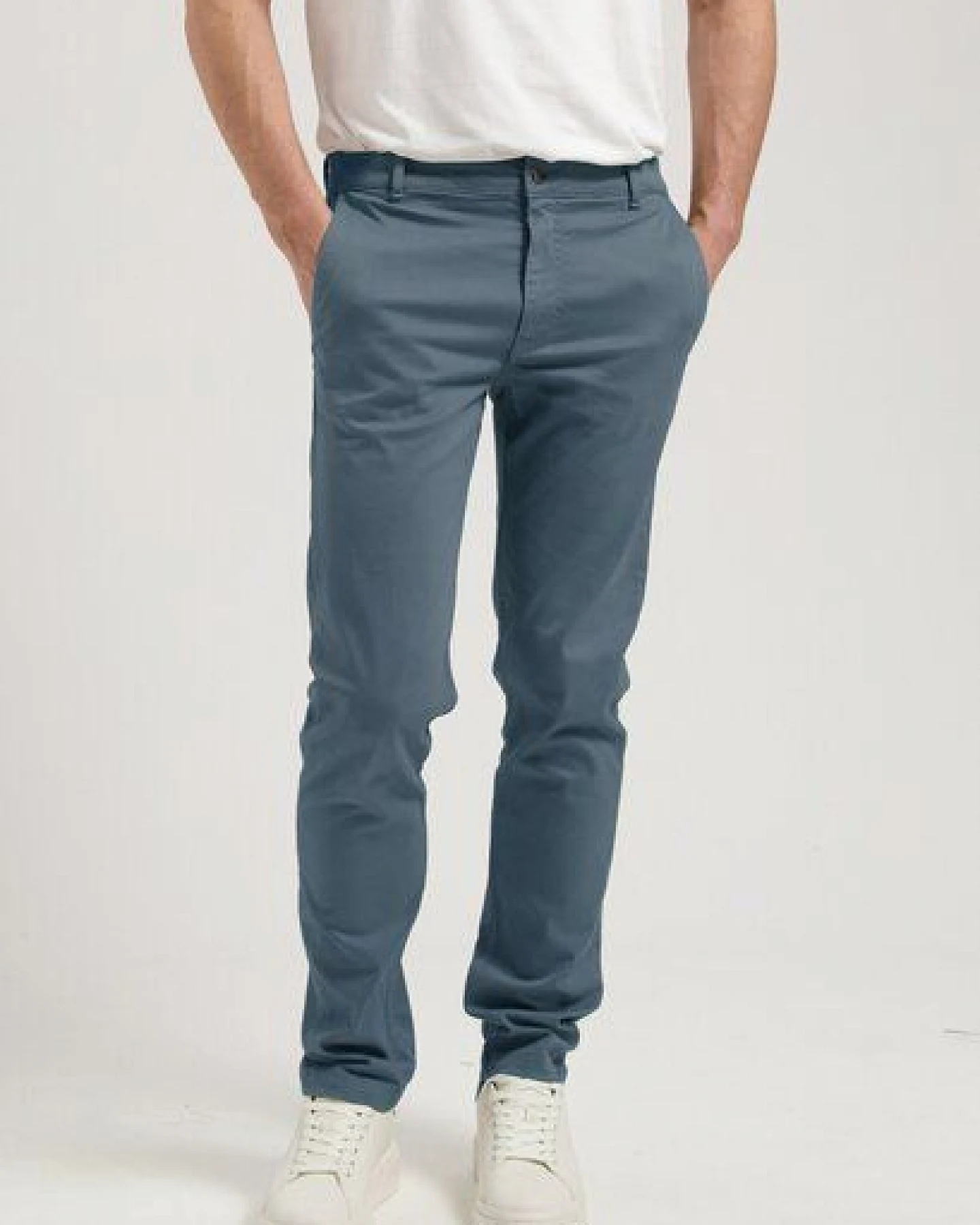 MUD Jeans Unisex Jeans "Scott Mid Tapered - Slate Blue" – Ansicht 3