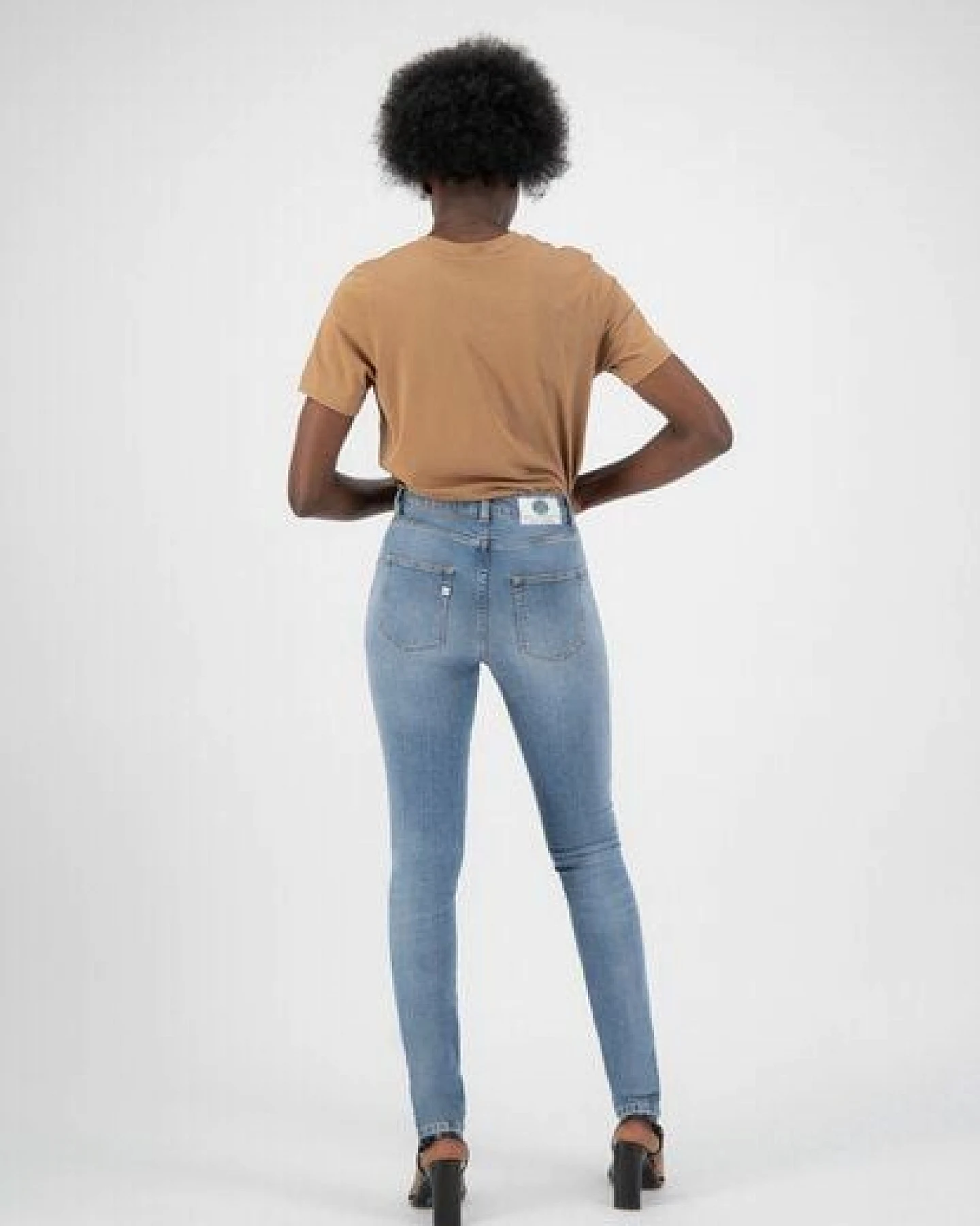 MUD Jeans Damen Jeans "Skinny Hazen - Fan Stone" – Ansicht 3