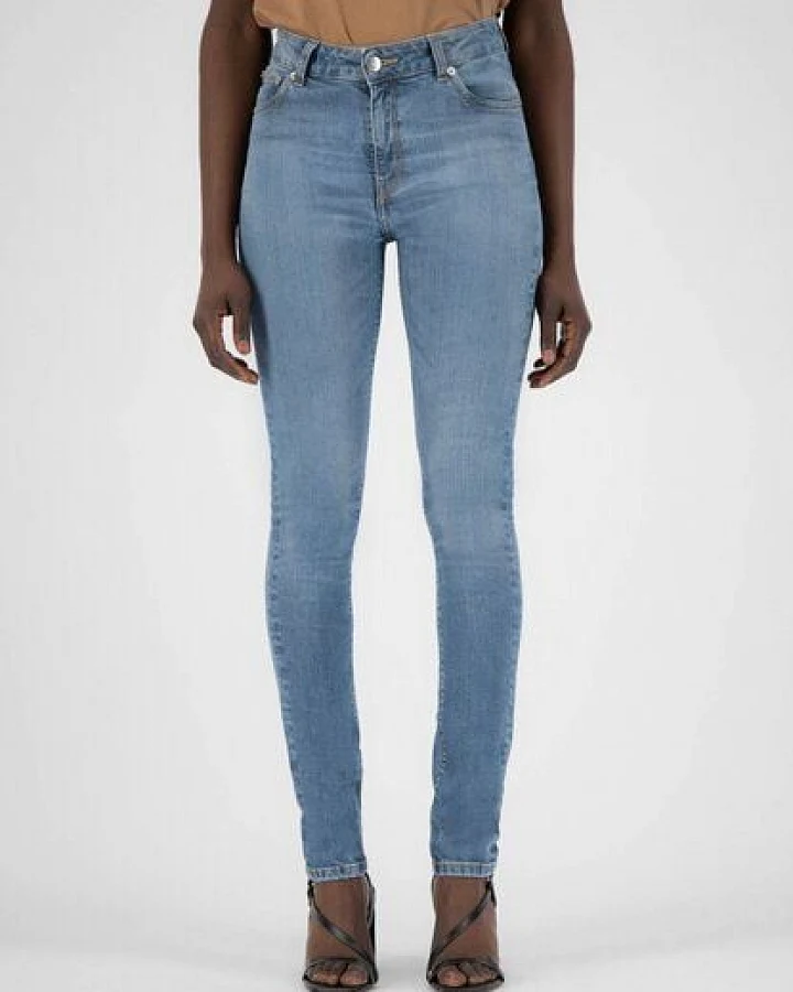 MUD Jeans Damen Jeans "Skinny Hazen - Fan Stone"
