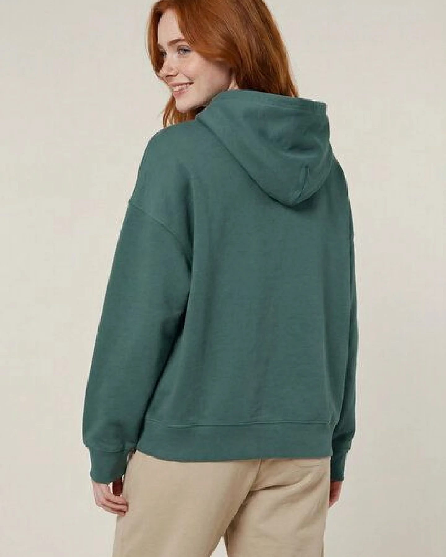 THE FACE OF ELEMENTS BUY ME FLOWERS - RELAXED BOXY FIT HOODIE AUS 100% BIO-BAUMWOLLE – Ansicht 2