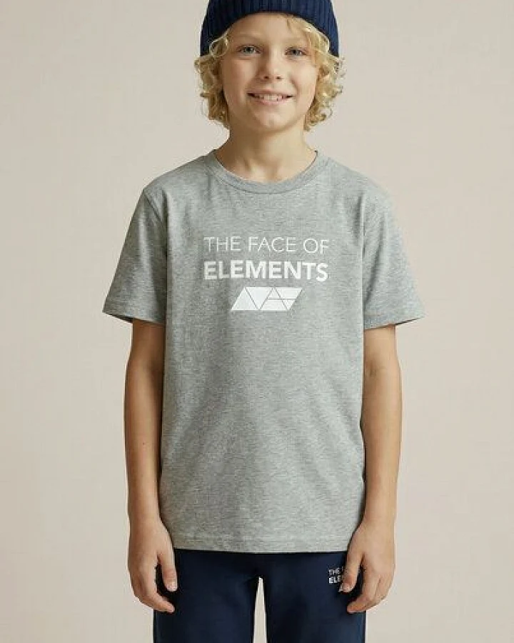 THE FACE OF ELEMENTS BOLD - RELAXED FIT KIDS T-SHIRT AUS 100% BIO-BAUMWOLLE