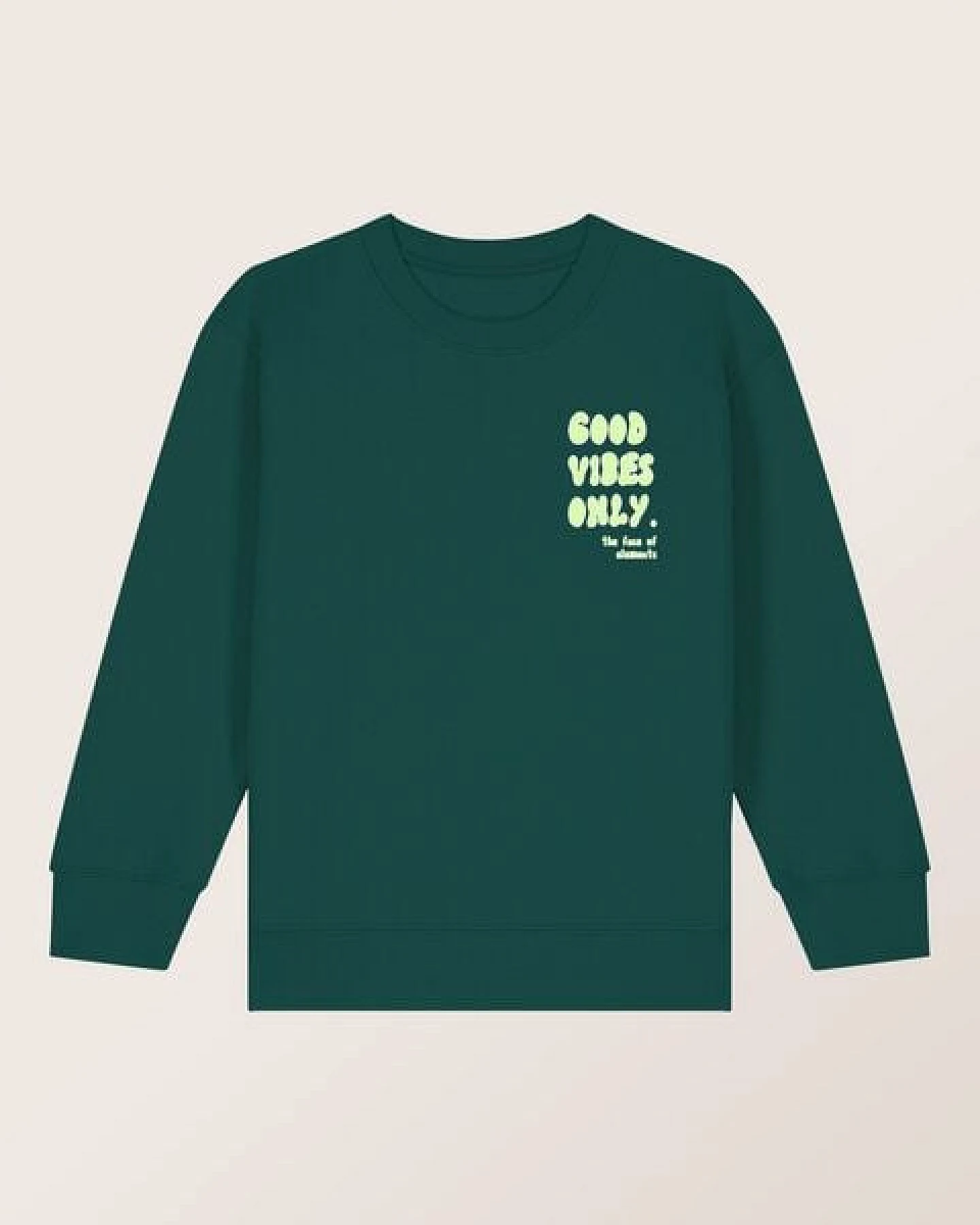 THE FACE OF ELEMENTS GOOD VIBES ONLY - RELAXED FIT KIDS SWEATSHIRT AUS 100% BIO-BAUMWOLLE – Ansicht 4