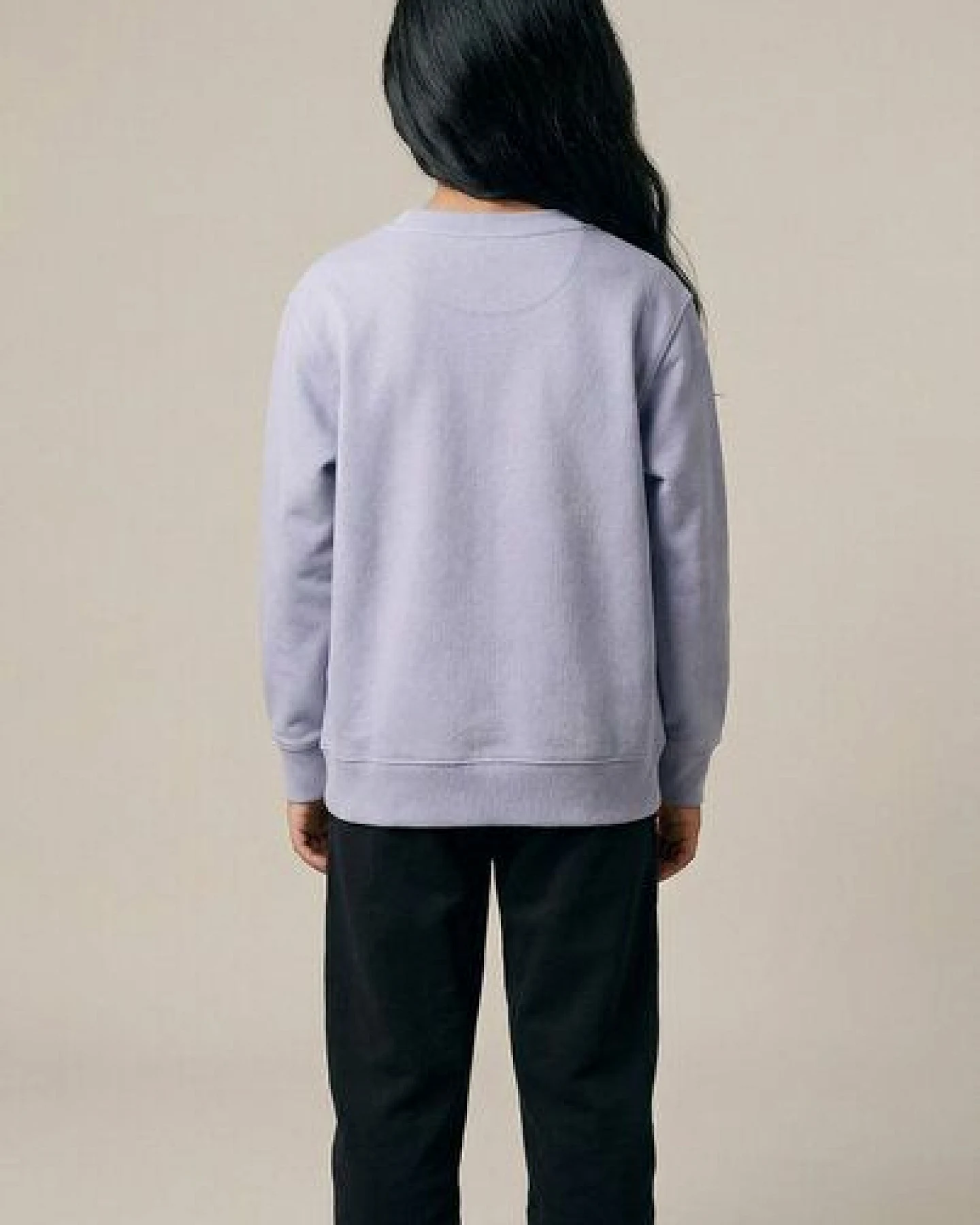 THE FACE OF ELEMENTS GOOD VIBES ONLY - RELAXED FIT KIDS SWEATSHIRT AUS 100% BIO-BAUMWOLLE – Ansicht 2