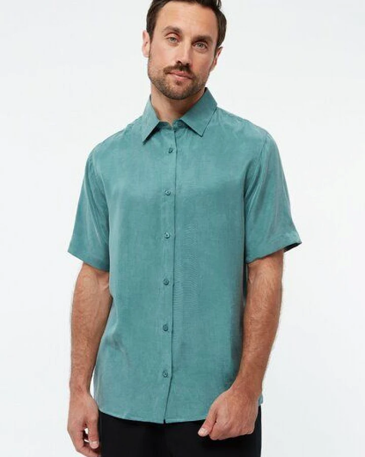 Givn Berlin Kurzarmhemd GBKODA aus TENCEL mit Peach-Effekt