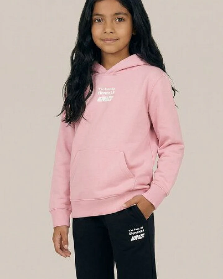 THE FACE OF ELEMENTS PLAYFUL COLOR RUSH - RELAXED FIT KIDS HOODIE AUS 100% BIO-BAUMWOLLE