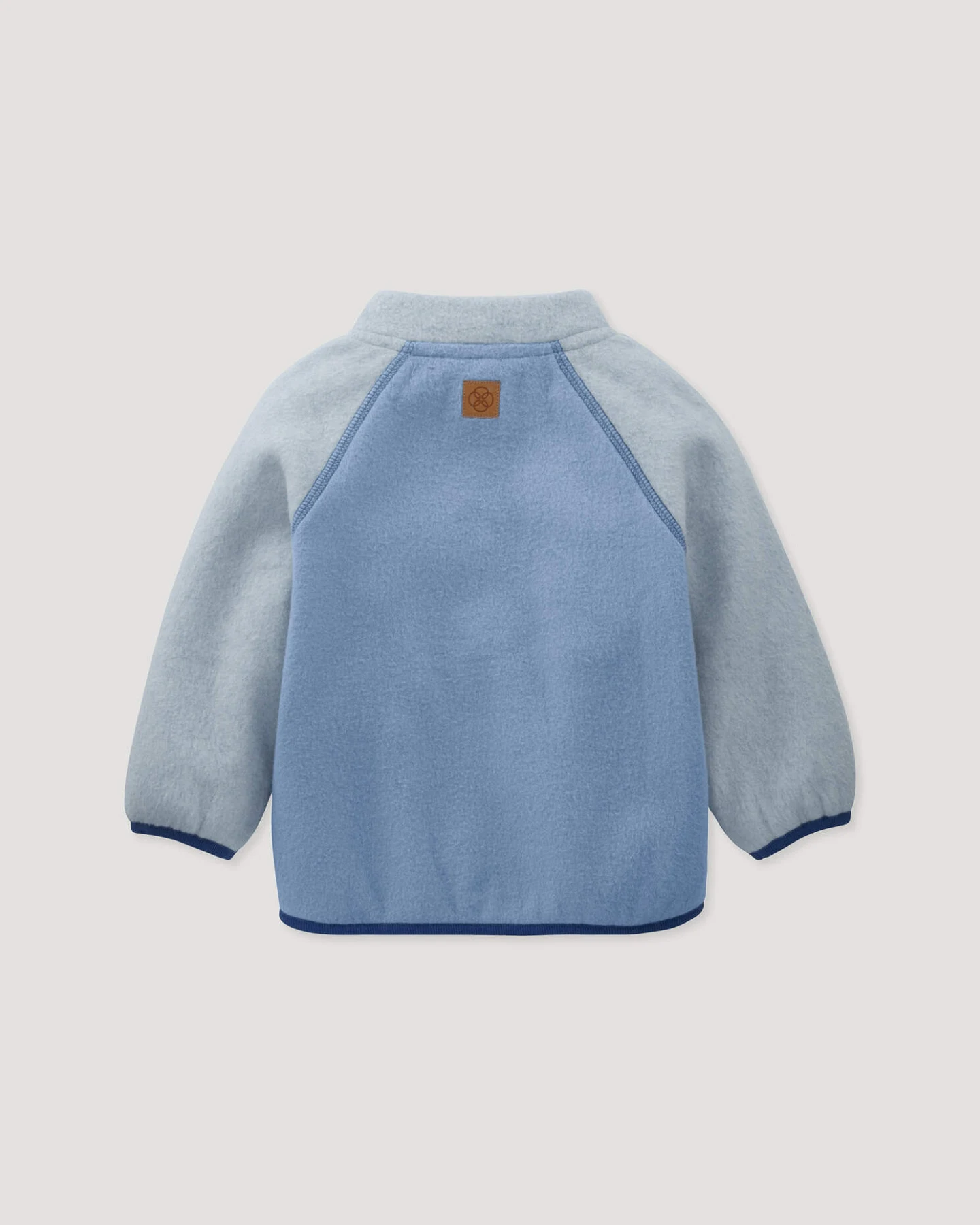 hessnatur Baby Softfleece Jacke aus Bio-Baumwolle - blau - Größe 86/92 – Ansicht 2