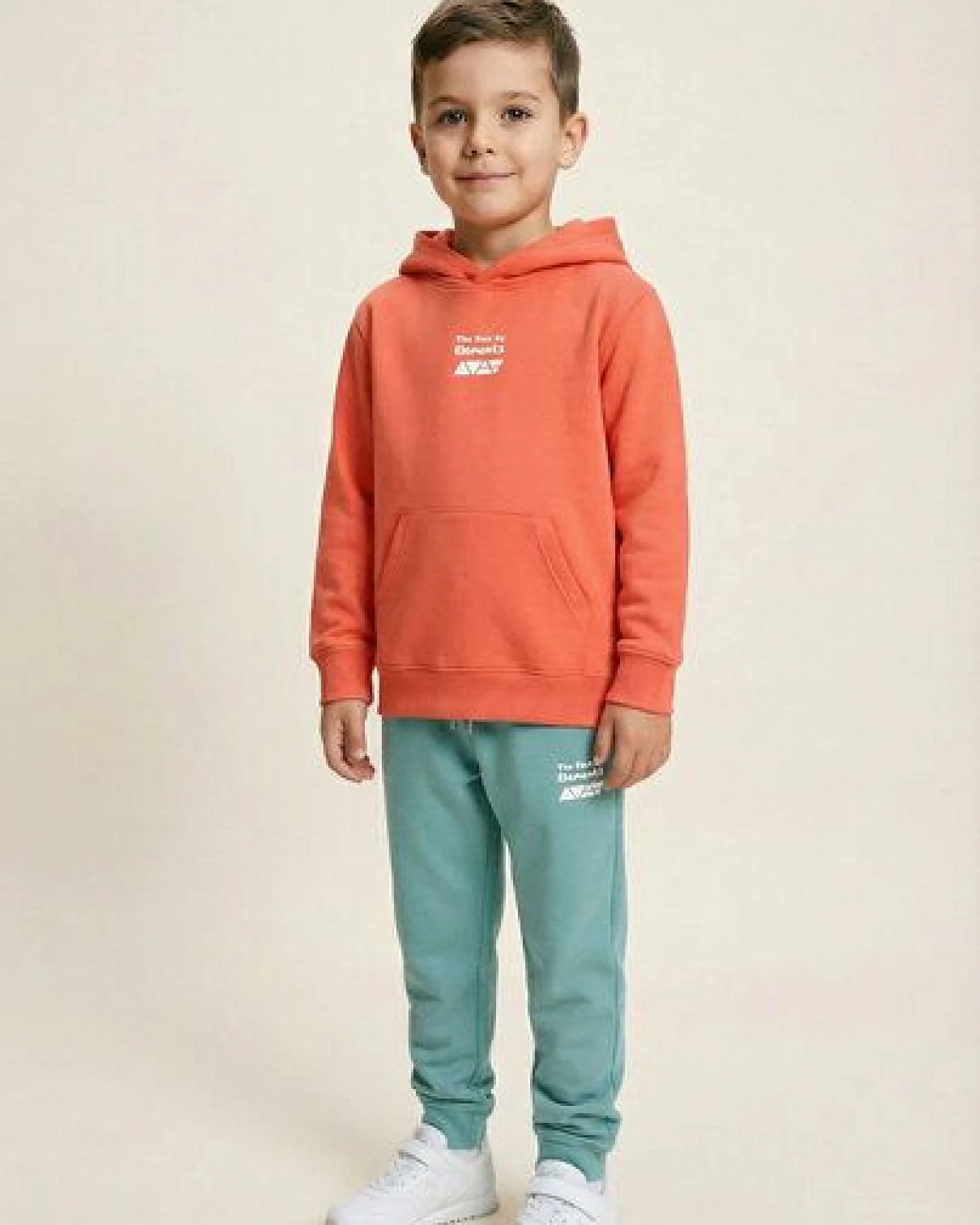THE FACE OF ELEMENTS PLAYFUL COLOR RUSH - RELAXED FIT KIDS HOODIE AUS 100% BIO-BAUMWOLLE – Ansicht 2