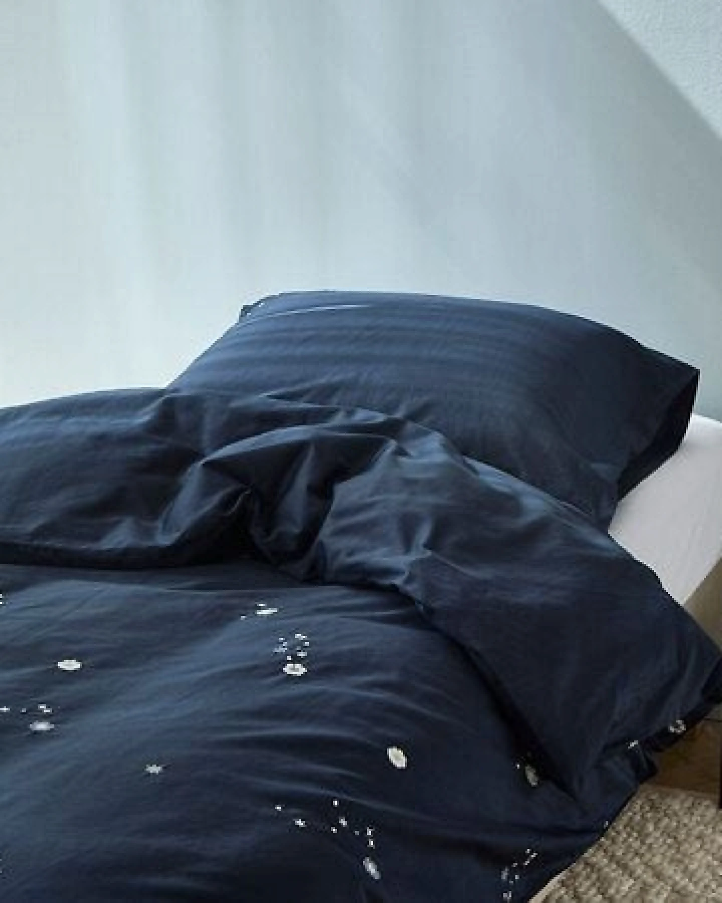 Yumeko Kinderbettwäsche Baumwollsatin Blueberry Starry Flower – Ansicht 3