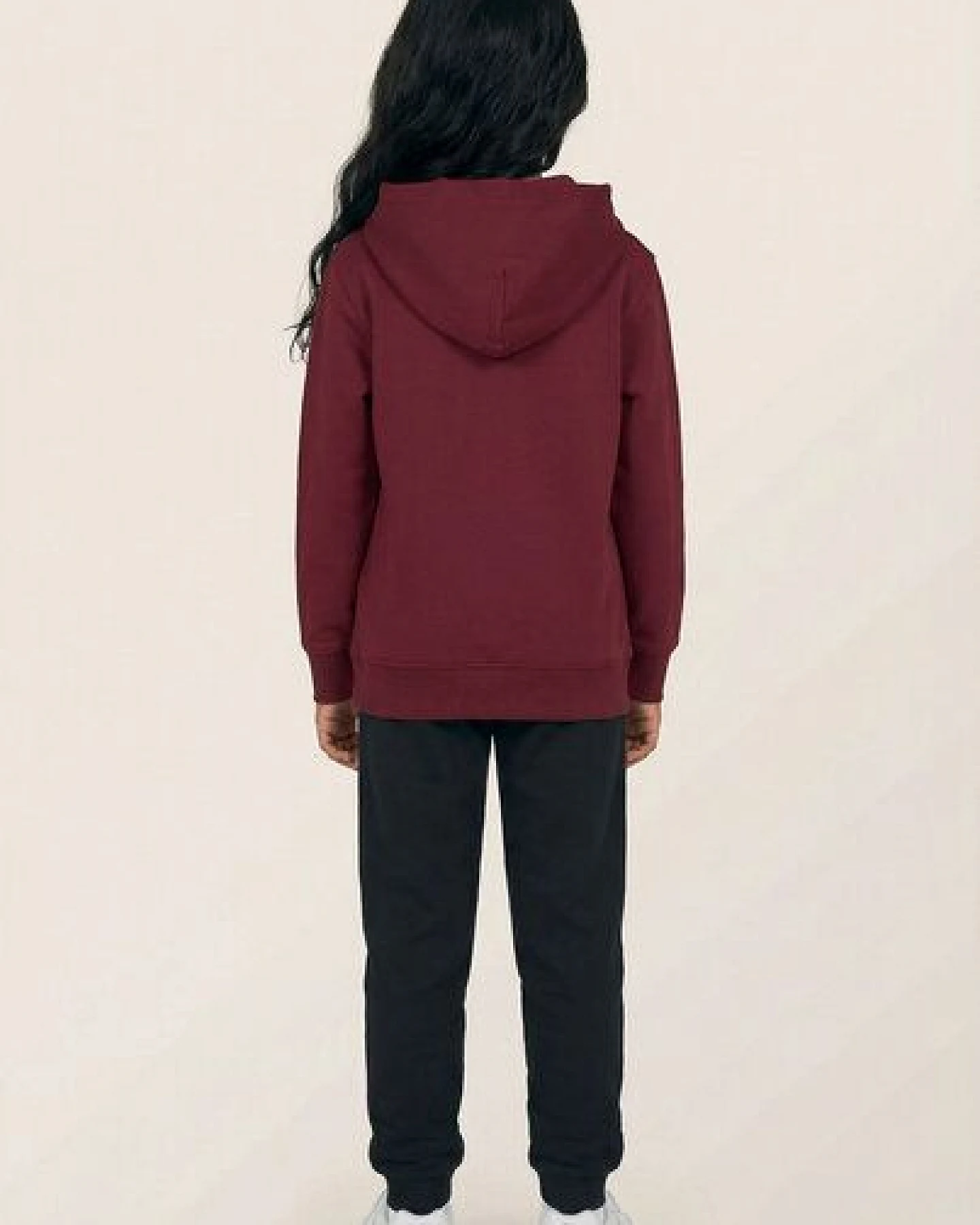 THE FACE OF ELEMENTS OUTDOOR IS MY HAPPY PLACE - RELAXED FIT KIDS HOODIE AUS 100% BIO-BAUMWOLLE – Ansicht 3