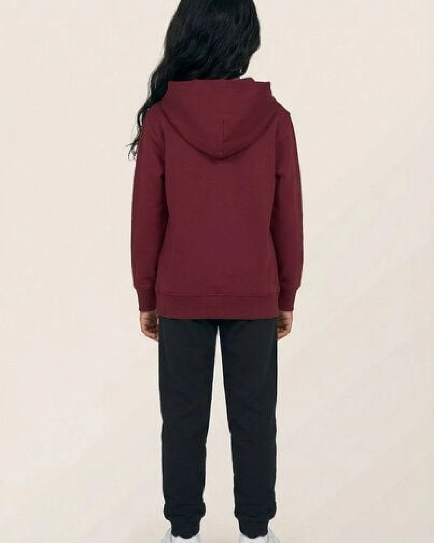 THE FACE OF ELEMENTS OUTDOOR IS MY HAPPY PLACE - RELAXED FIT KIDS HOODIE AUS 100% BIO-BAUMWOLLE – Ansicht 3