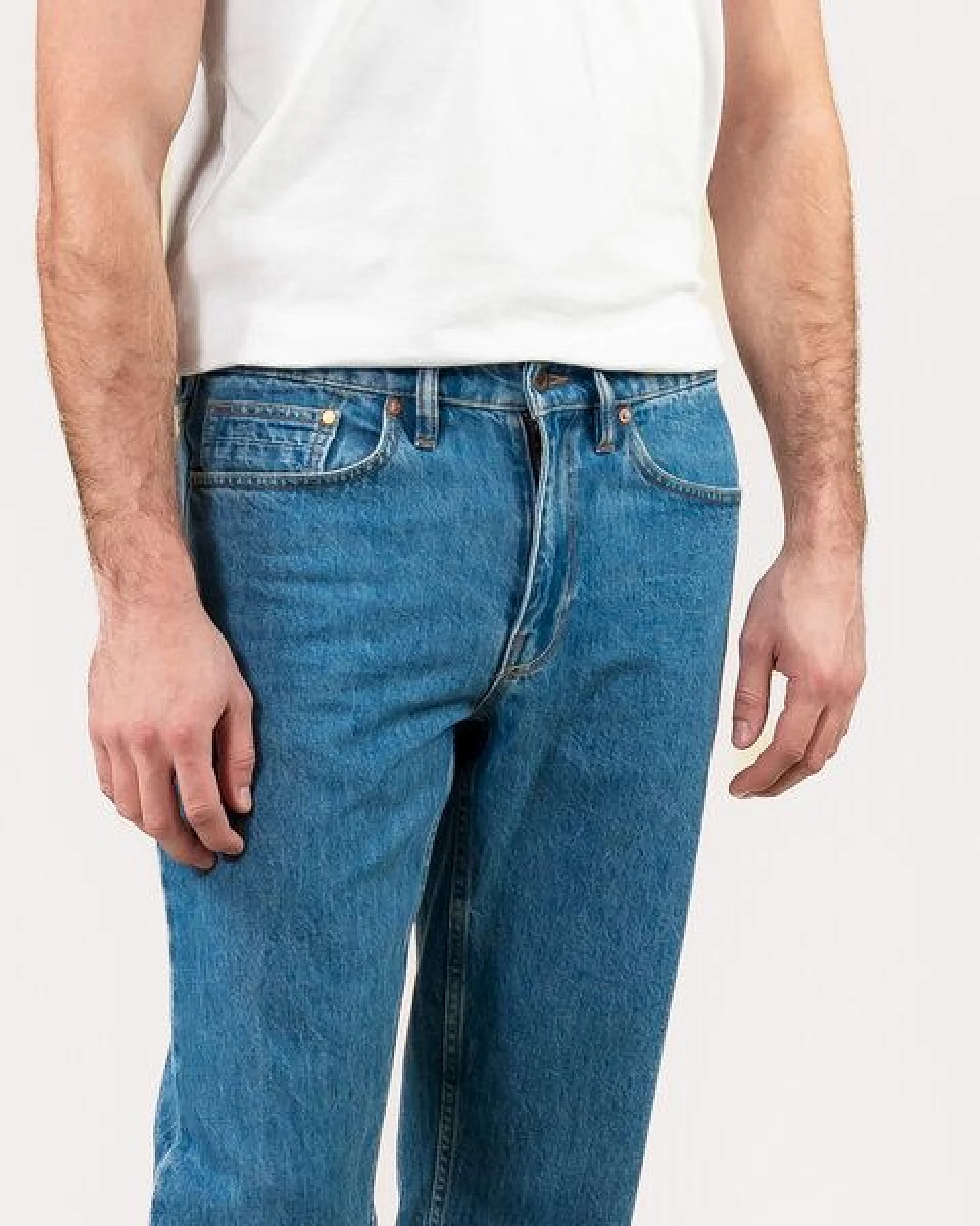 Kuyichi SCOTT Regular Jeans (medium blue) aus 70% Bio-Baumwolle und 30% recycelter Baumwolle – Ansicht 3