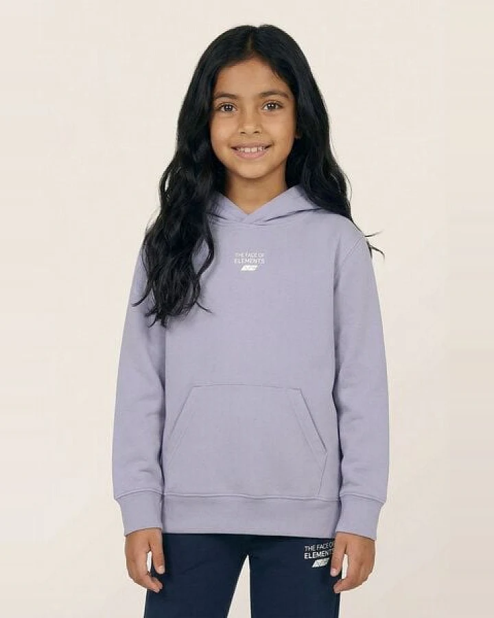THE FACE OF ELEMENTS ESSENTIAL - RELAXED FIT KIDS HOODIE AUS 100% BIO-BAUMWOLLE