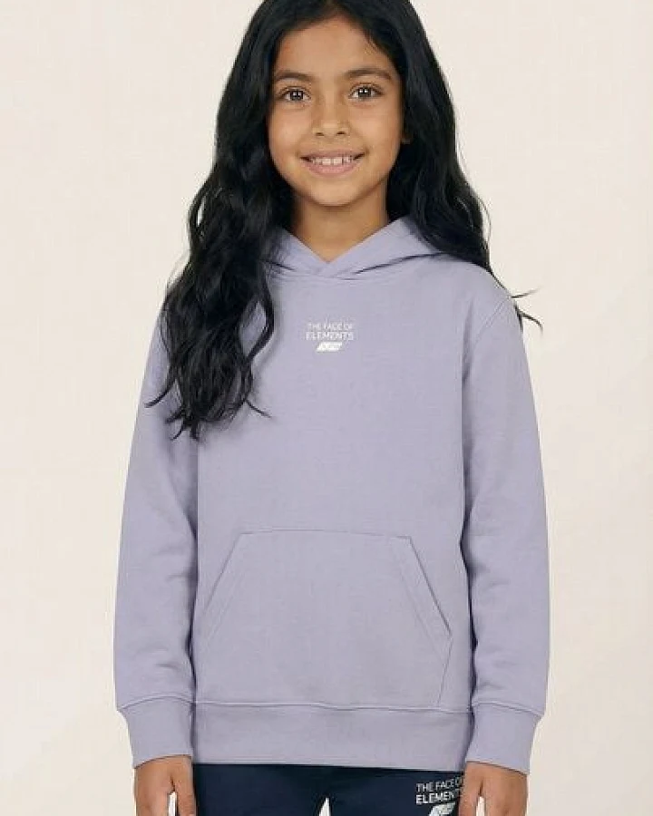 THE FACE OF ELEMENTS ESSENTIAL - RELAXED FIT KIDS HOODIE AUS 100% BIO-BAUMWOLLE