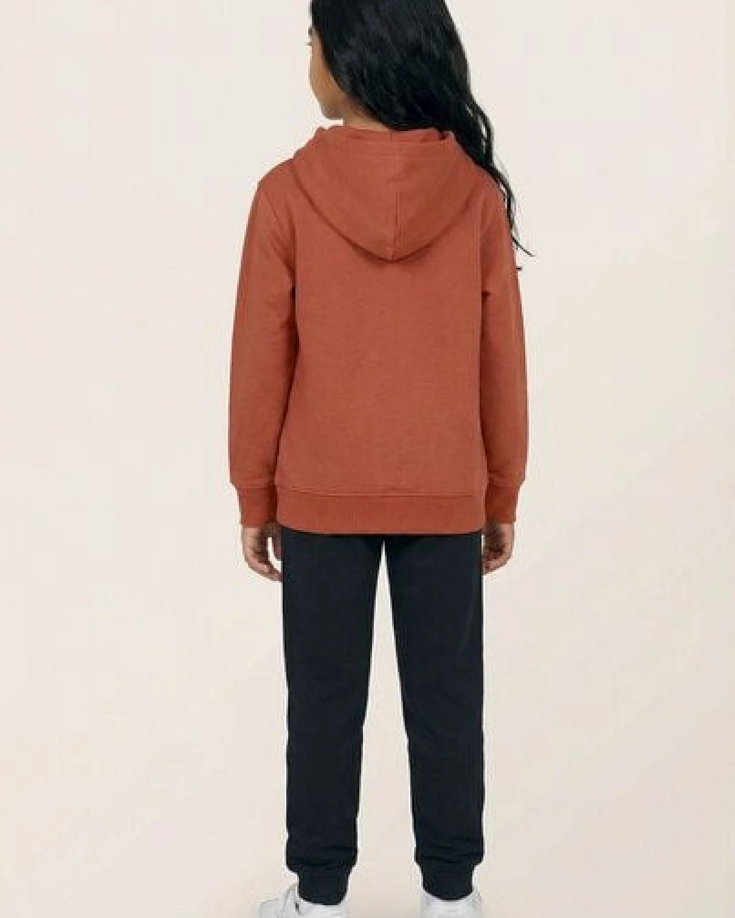 THE FACE OF ELEMENTS ESSENTIAL - RELAXED FIT KIDS HOODIE AUS 100% BIO-BAUMWOLLE – Ansicht 2