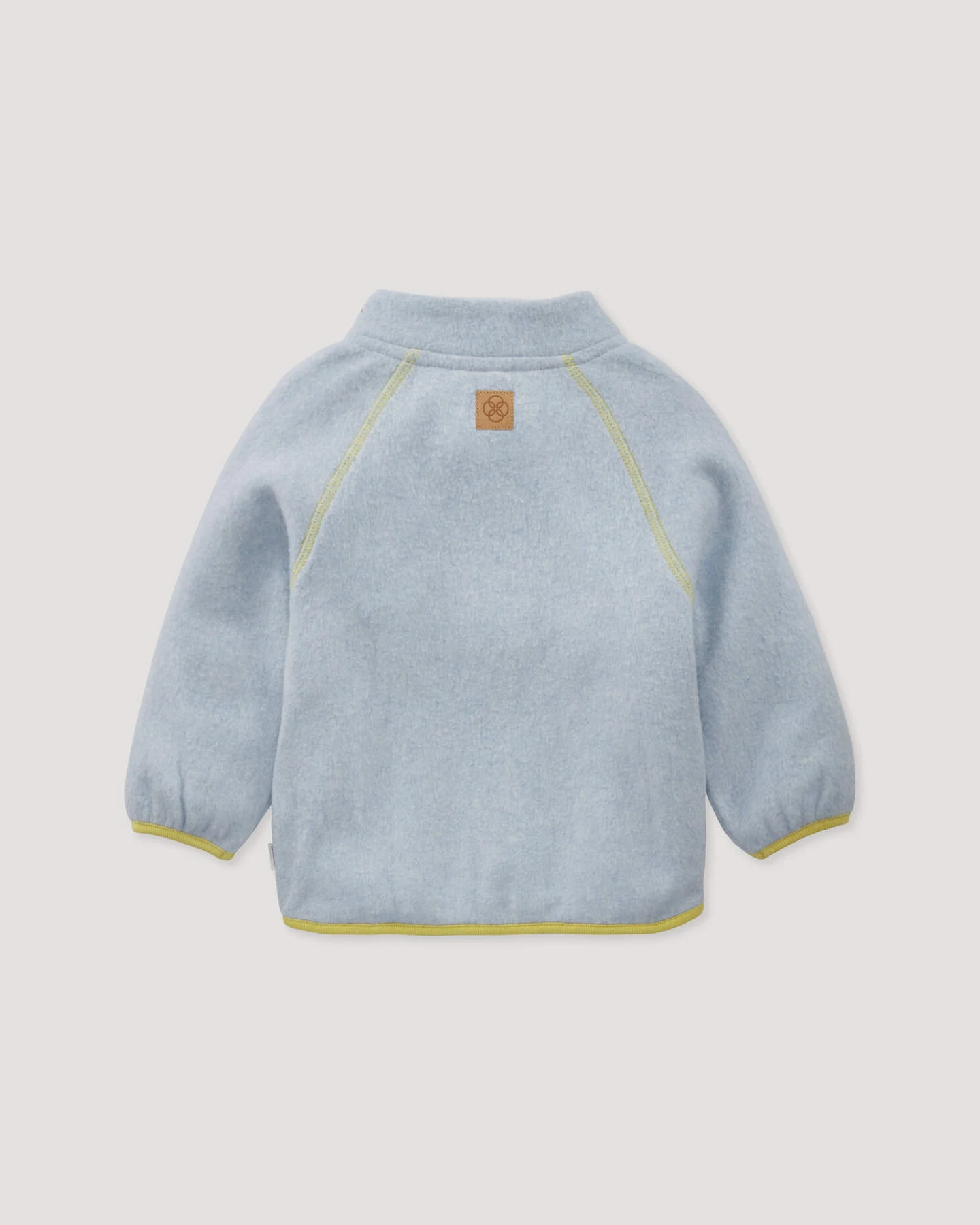 hessnatur Baby Softfleece Jacke aus Bio-Baumwolle - blau - Größe 50/56 – Ansicht 2