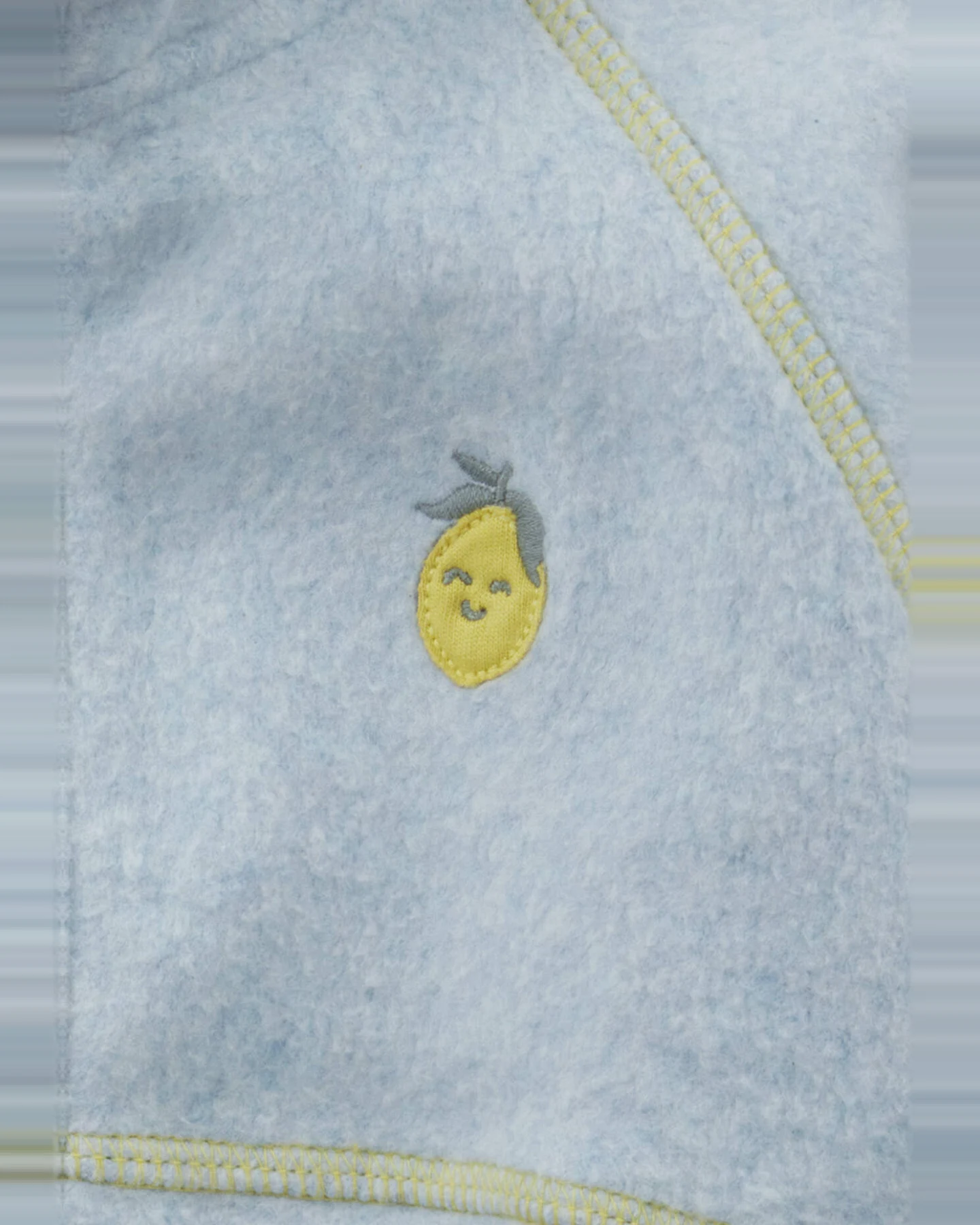 hessnatur Baby Softfleece Jacke aus Bio-Baumwolle - blau - Größe 50/56 – Ansicht 3