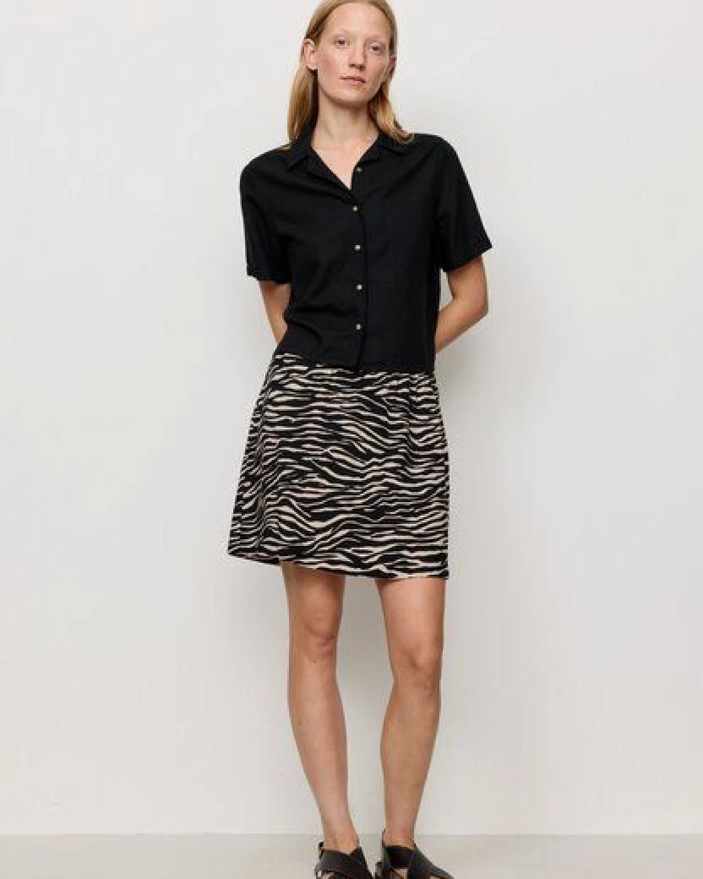 Damen Rock aus LENZING ECOVERO Viskose - ZEDOARY ZEBRA - recolution – Ansicht 3