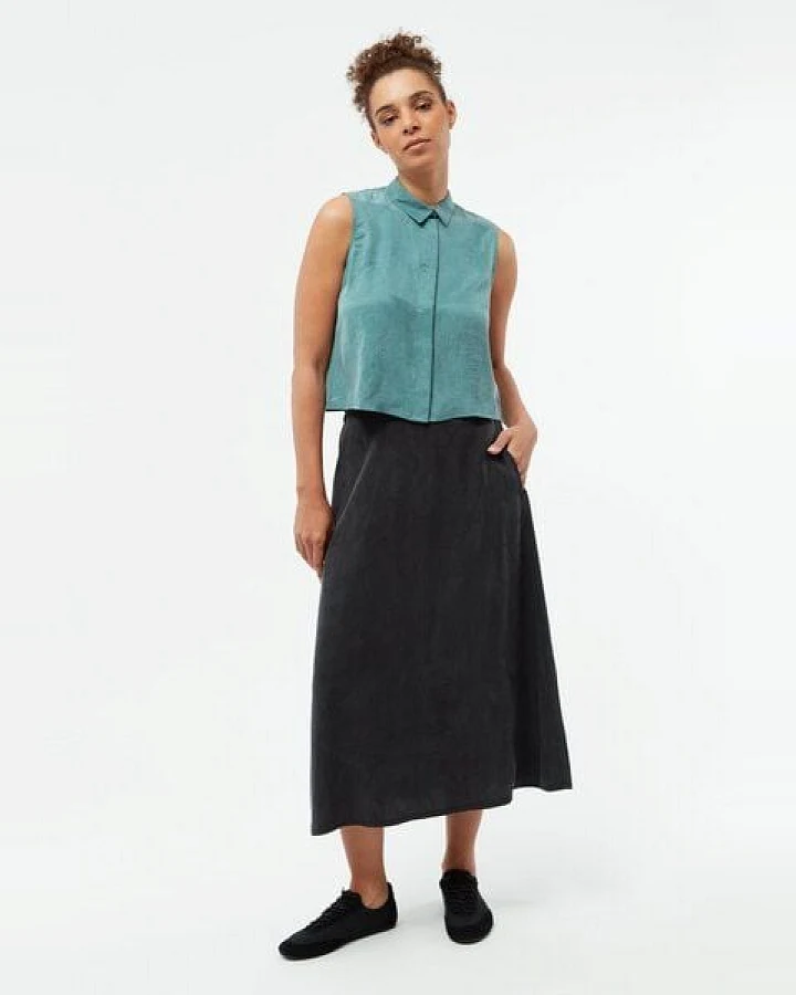 Givn Berlin A-Linien-Rock GBVANA aus TENCEL mit Peach-Effekt