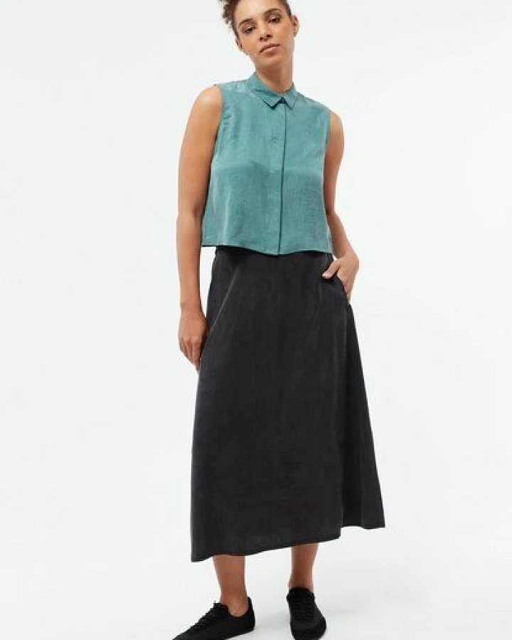 Givn Berlin A-Linien-Rock GBVANA aus TENCEL mit Peach-Effekt