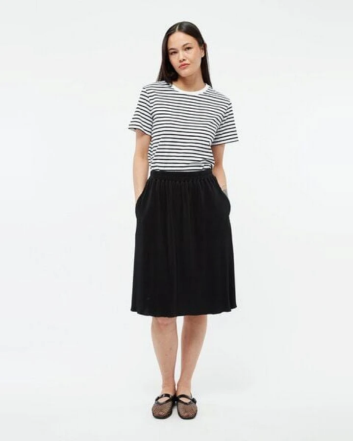 Givn Berlin Plisseerock GBLEONIE aus recyceltem Polyester - Black (Pleats)