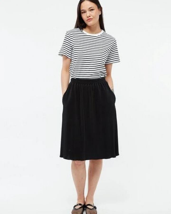Givn Berlin Plisseerock GBLEONIE aus recyceltem Polyester - Black (Pleats)