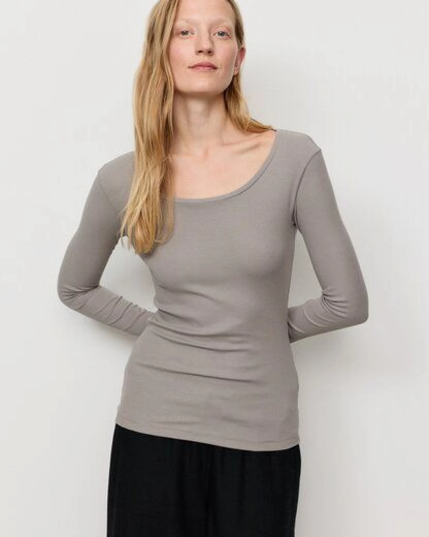 Damen Rib Longsleeve aus LENZING Modal Mix - SENNA - recolution – Ansicht 2