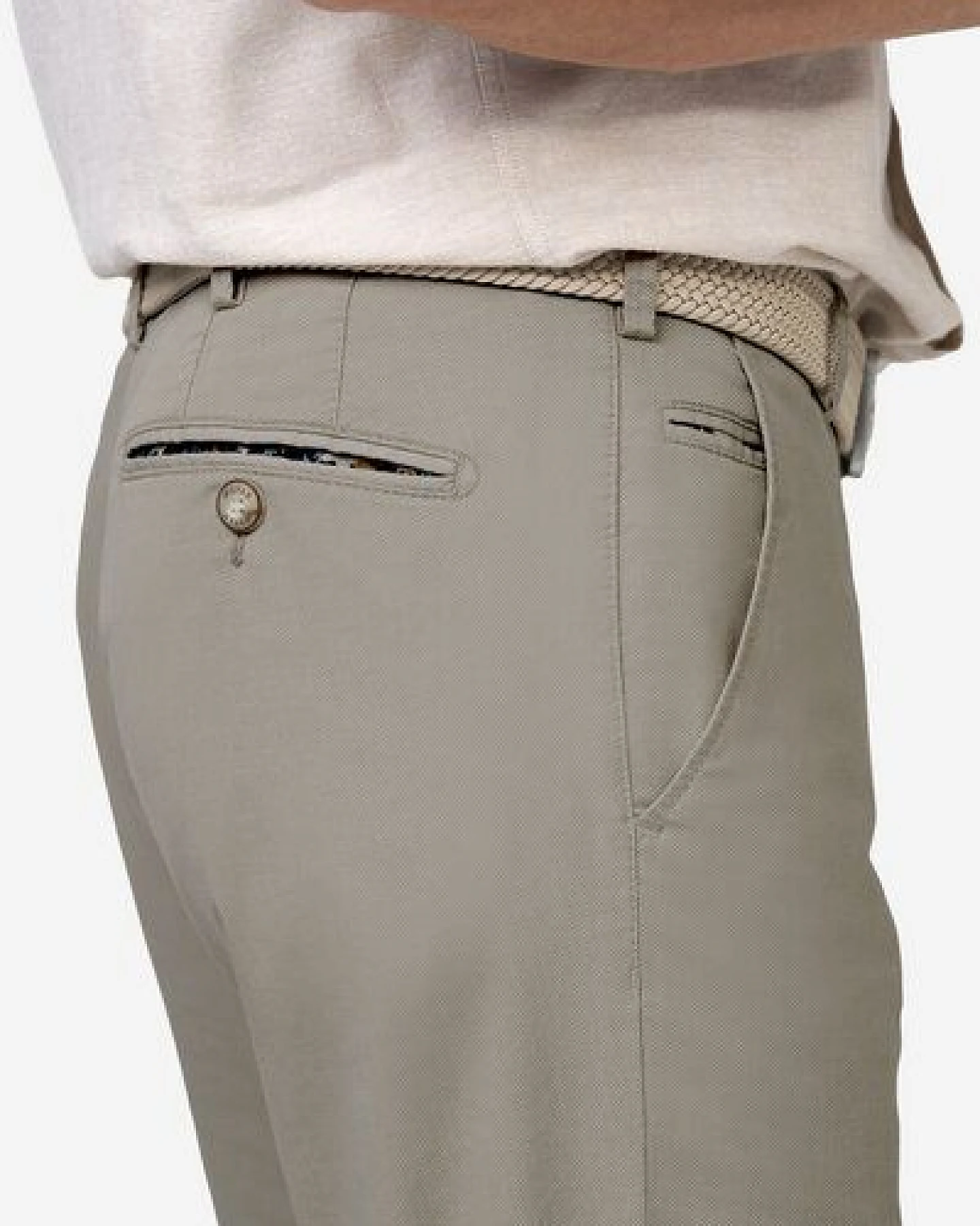 MEYER Chino im Mikro Print – Ansicht 4