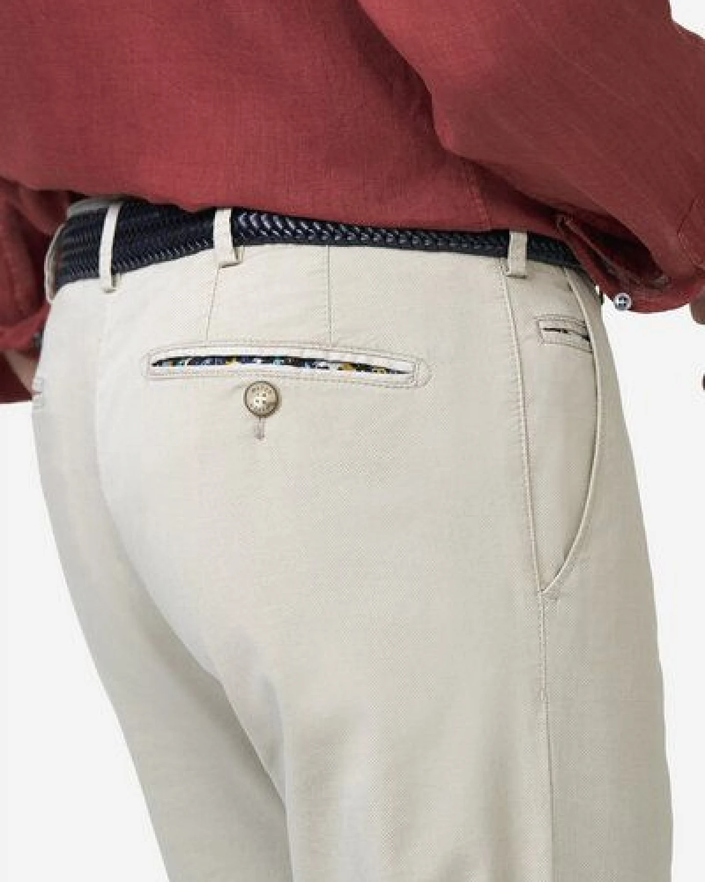 MEYER Chino im Mikro Print – Ansicht 4