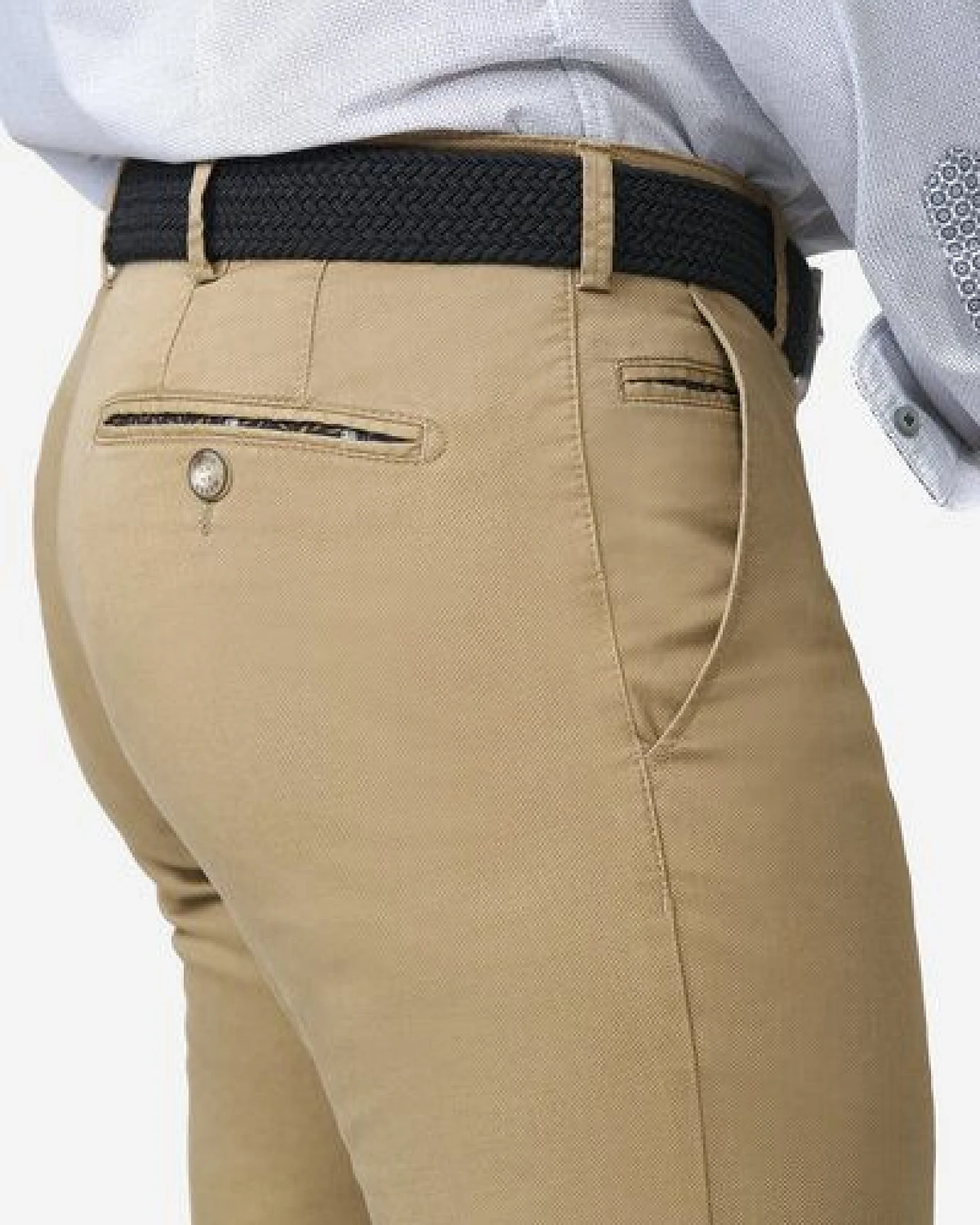 MEYER Chino im Mikro Print – Ansicht 4