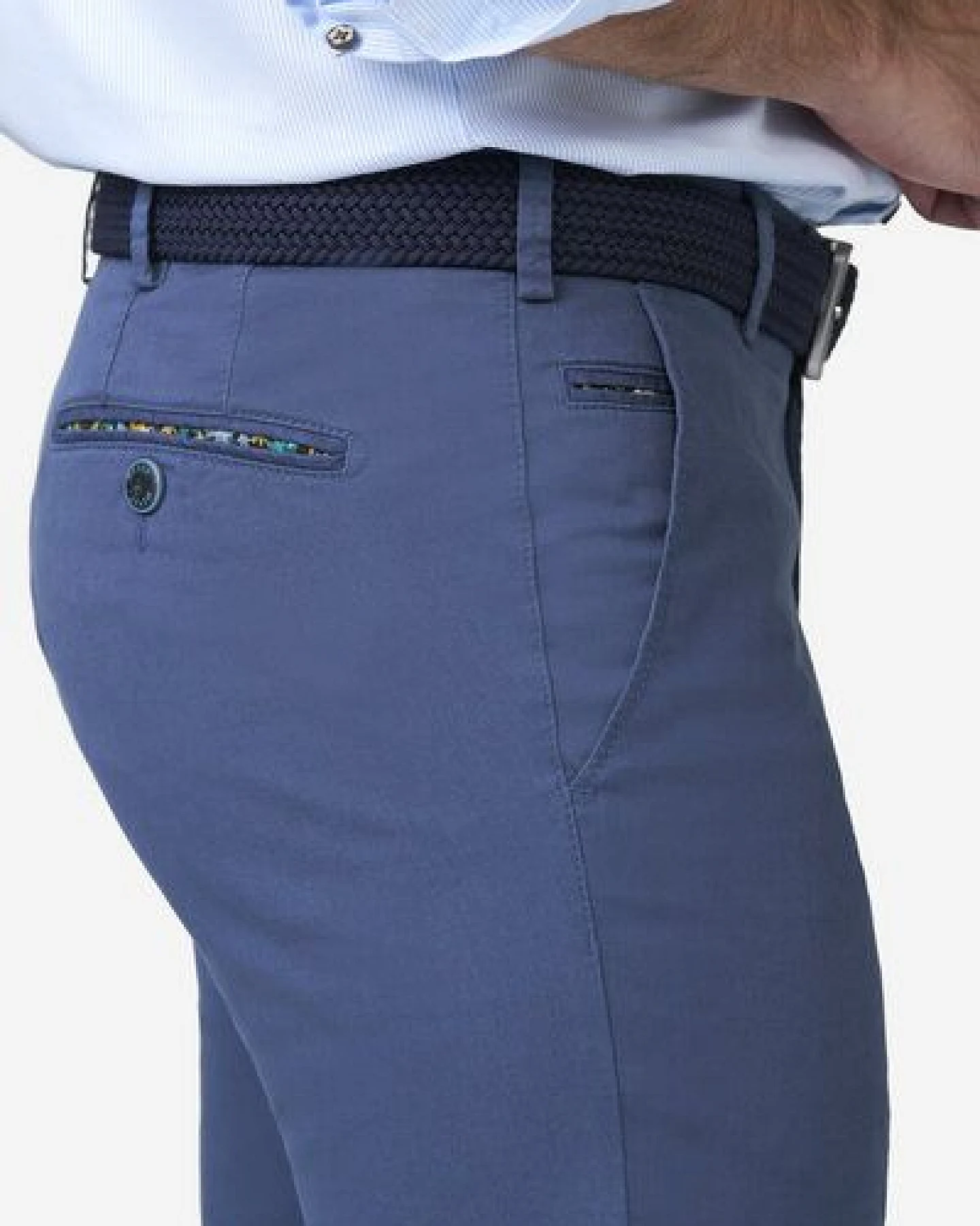 MEYER Chino im Mikro Print – Ansicht 4