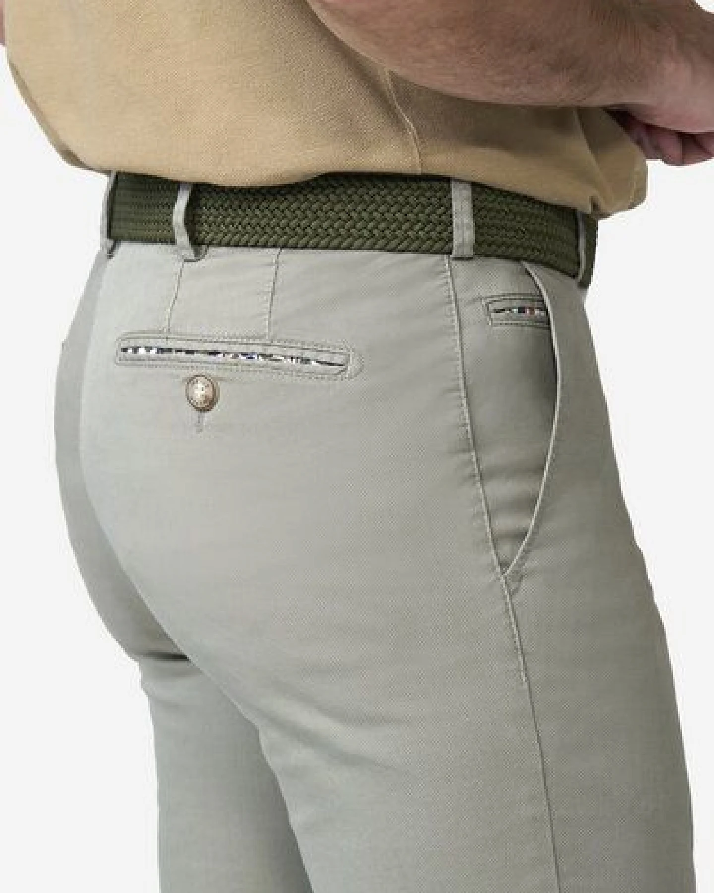 MEYER Chino im Mikro Print – Ansicht 3