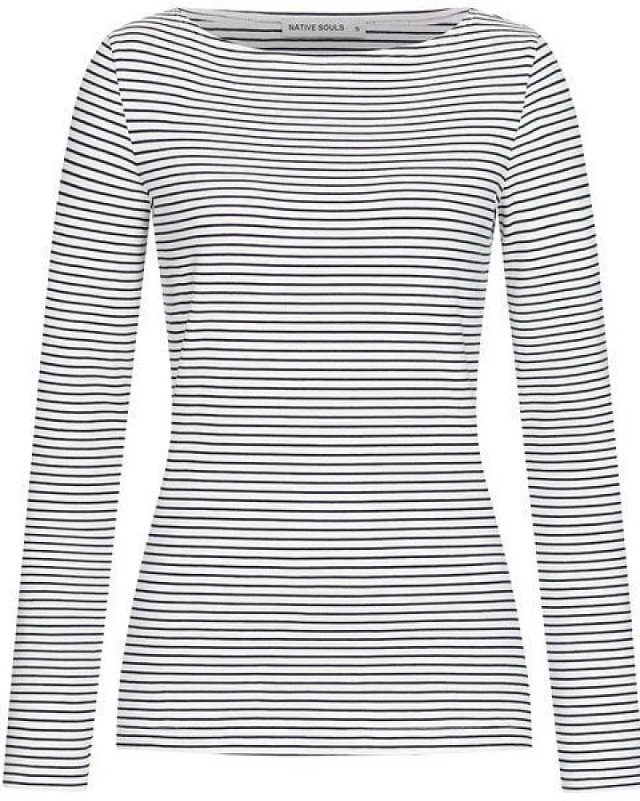 NATIVE SOULS Longsleeve Stripes für Damen aus Bio-Baumwolle