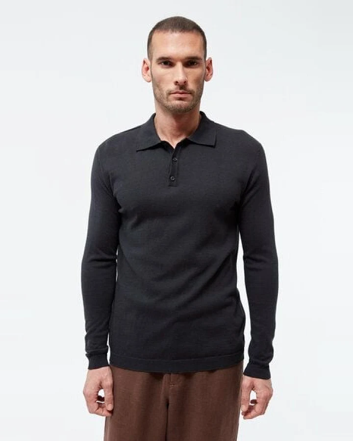 Givn Berlin Polo-Strickpullover GBLINO aus Bio-Baumwolle