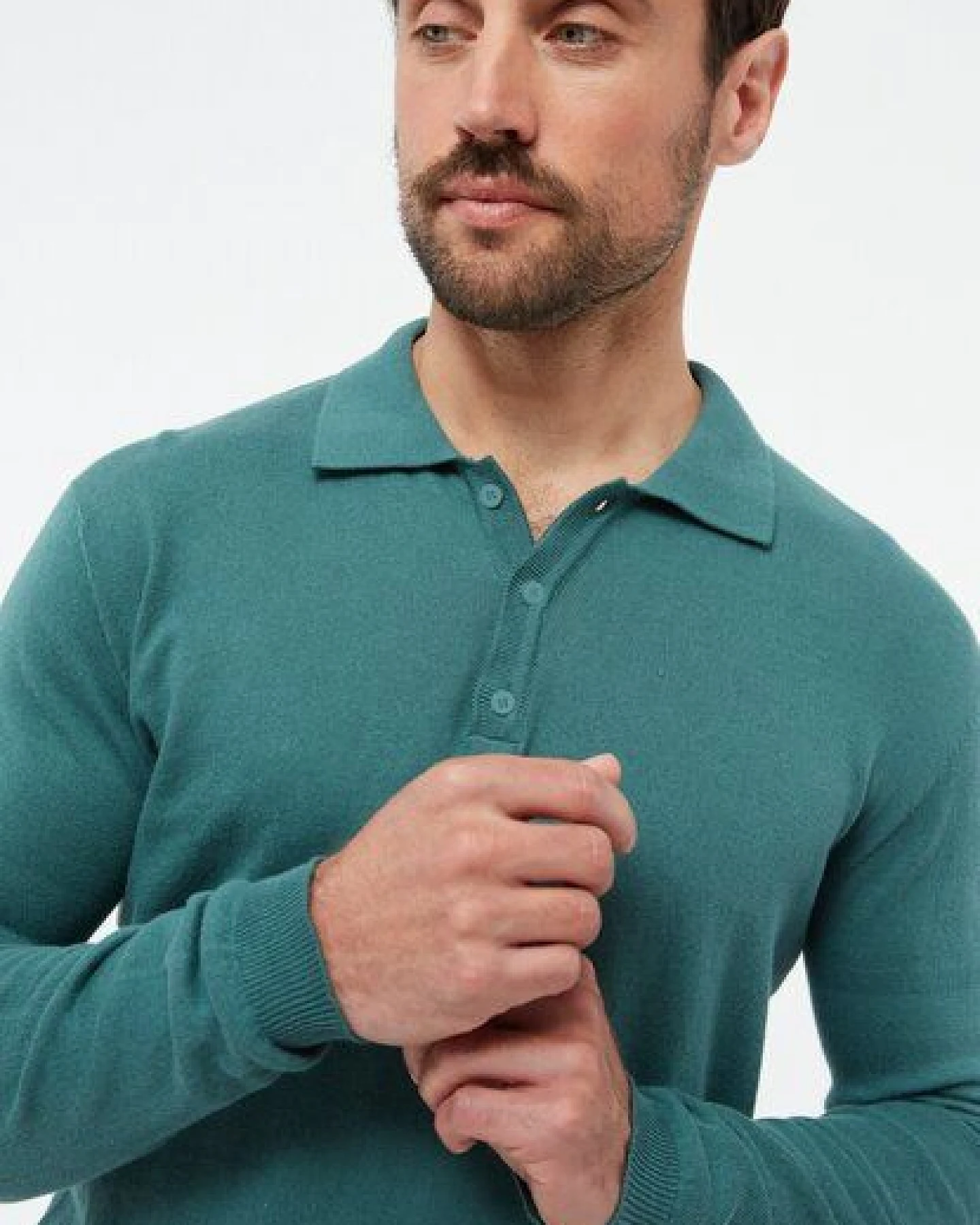 Givn Berlin Polo-Strickpullover GBLINO aus Bio-Baumwolle – Ansicht 3
