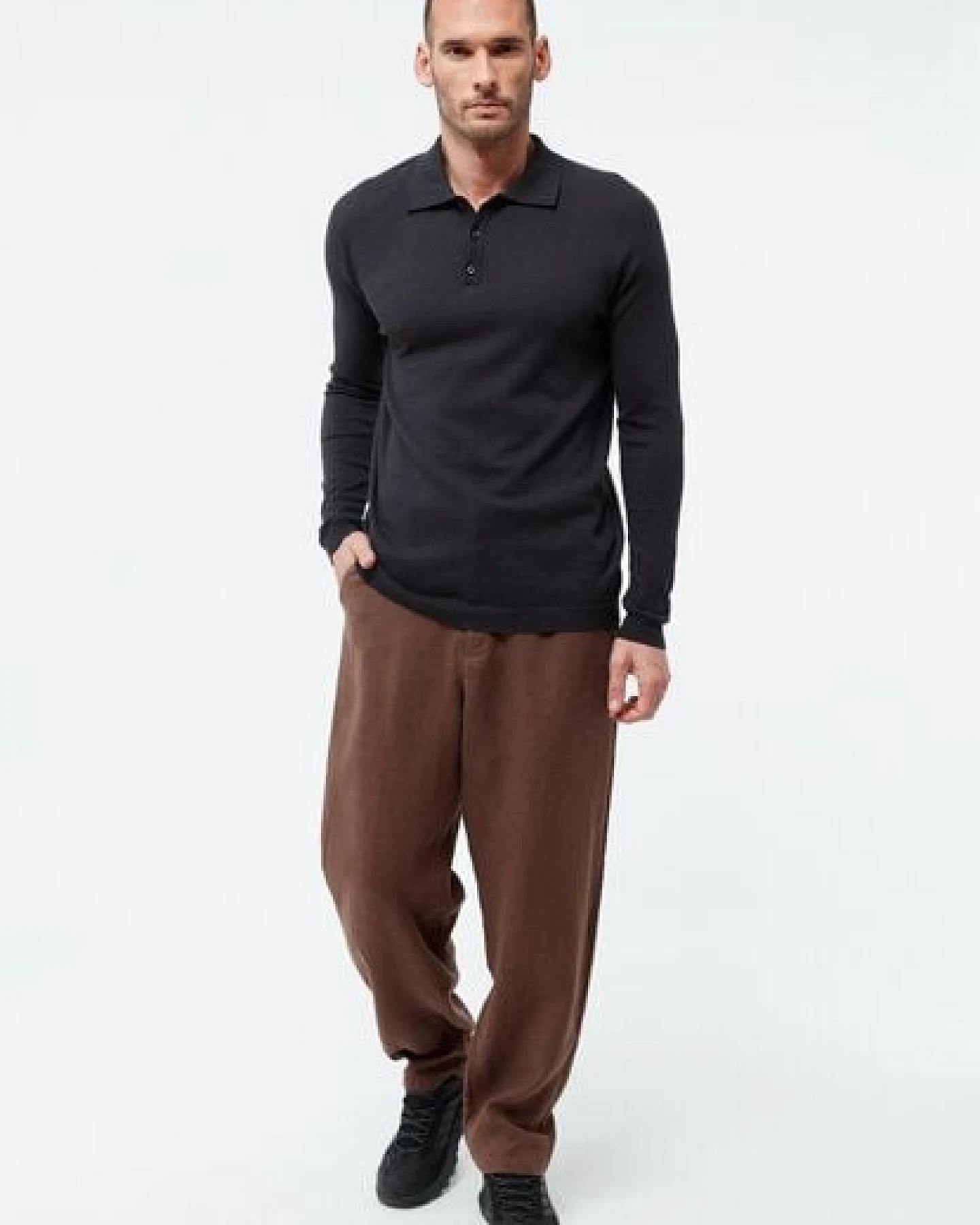 Givn Berlin Polo-Strickpullover GBLINO aus Bio-Baumwolle – Ansicht 2