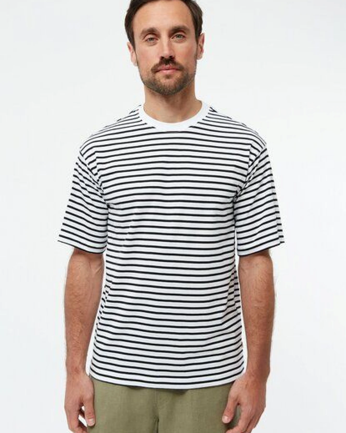Givn Berlin Gestreiftes T-Shirt GBLASSE aus Bio-Baumwolle – Ansicht 3