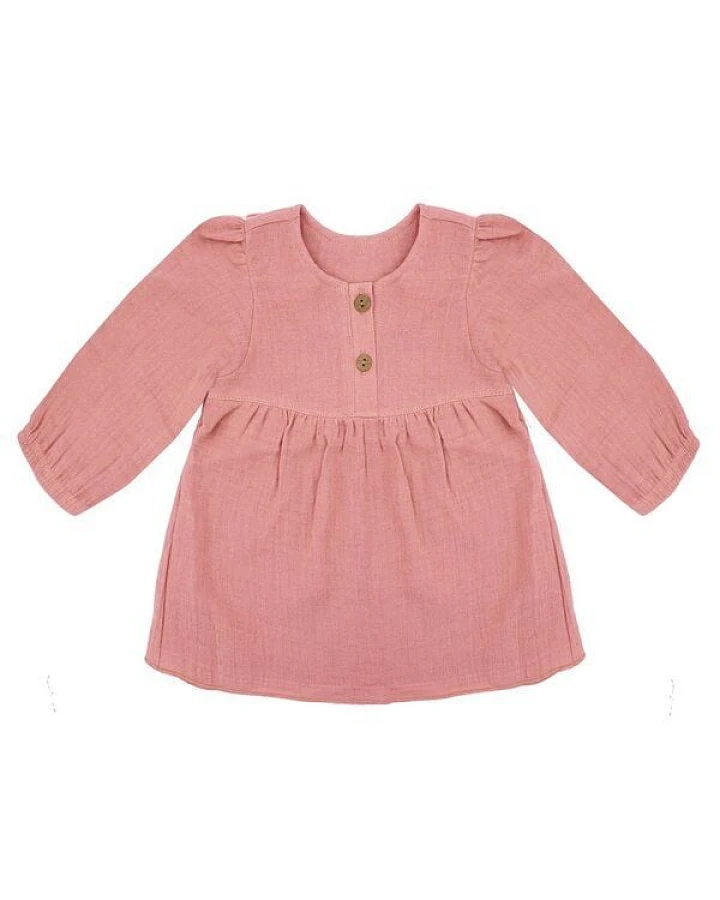 maximo Baby Bluse Langarm Bio Baumwolle Musselin
