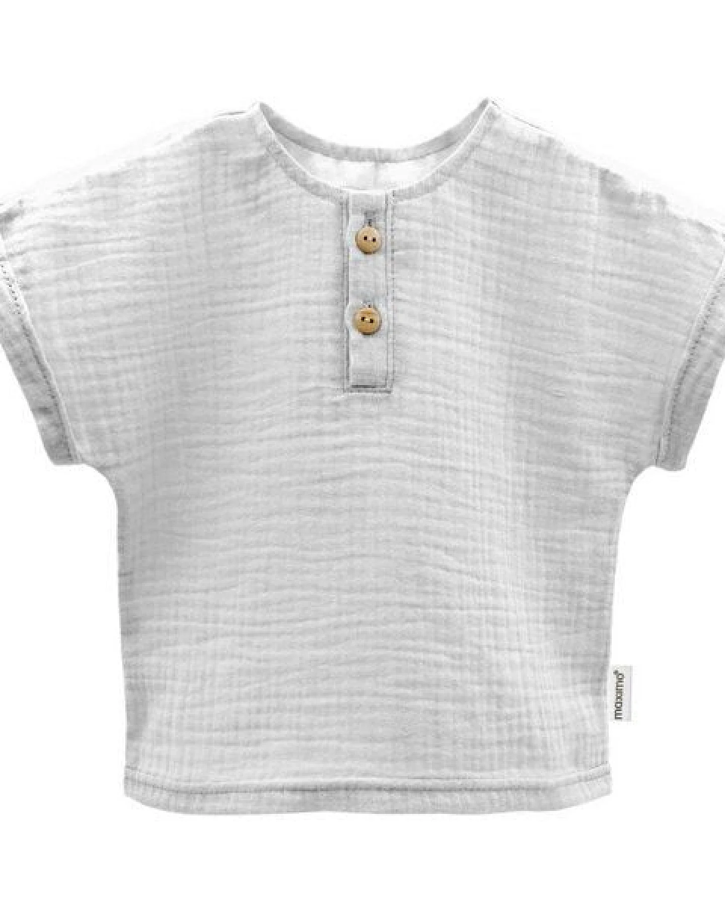 maximo Baby Hemd Kurzarm Bio Baumwolle Musselin – Ansicht 2